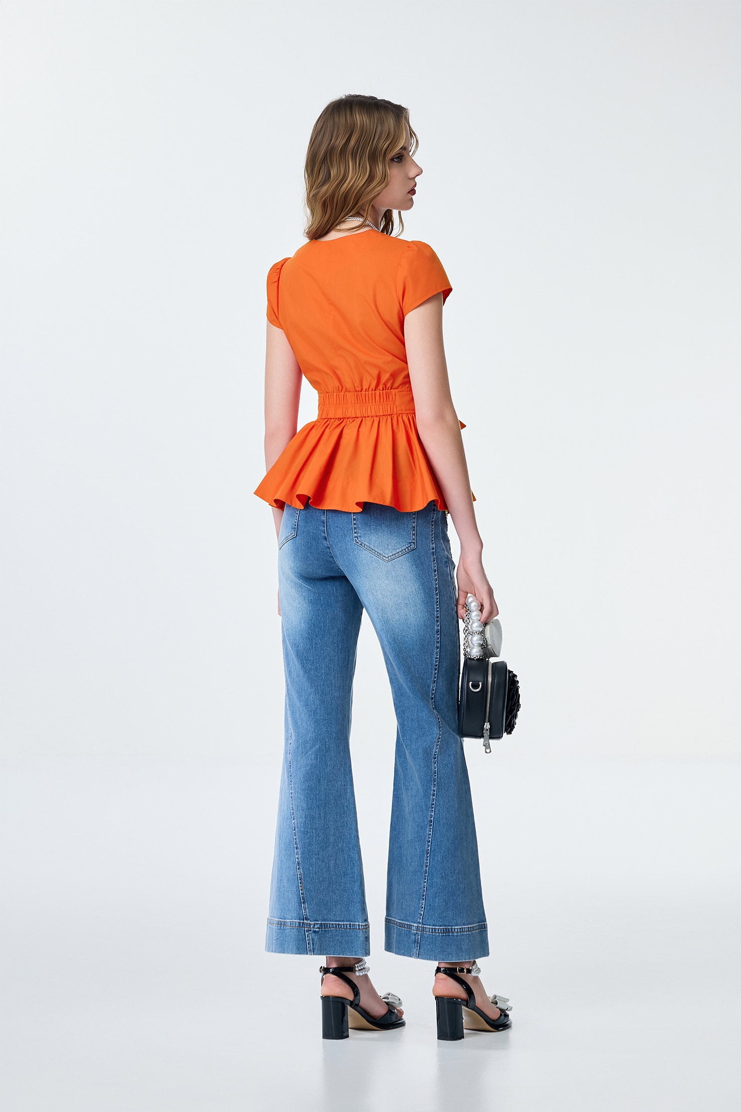Front Bow Detail Short Sleeve TopFront Bow Detail Short Sleeve Top,Tops,Season (SS) Look