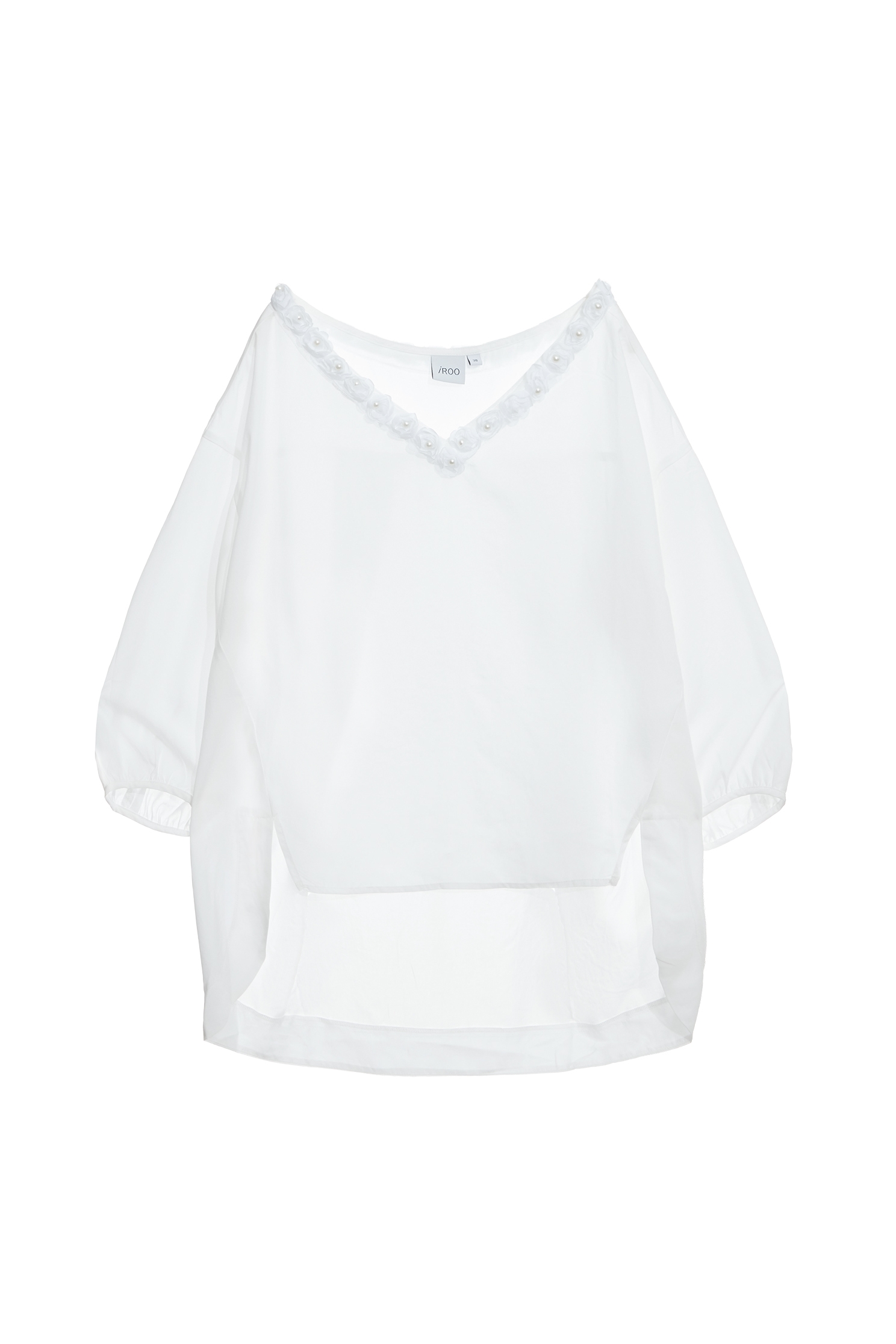 Rose Detail Neckline TopRose Detail Neckline Top,Tops,Season (AW) Look