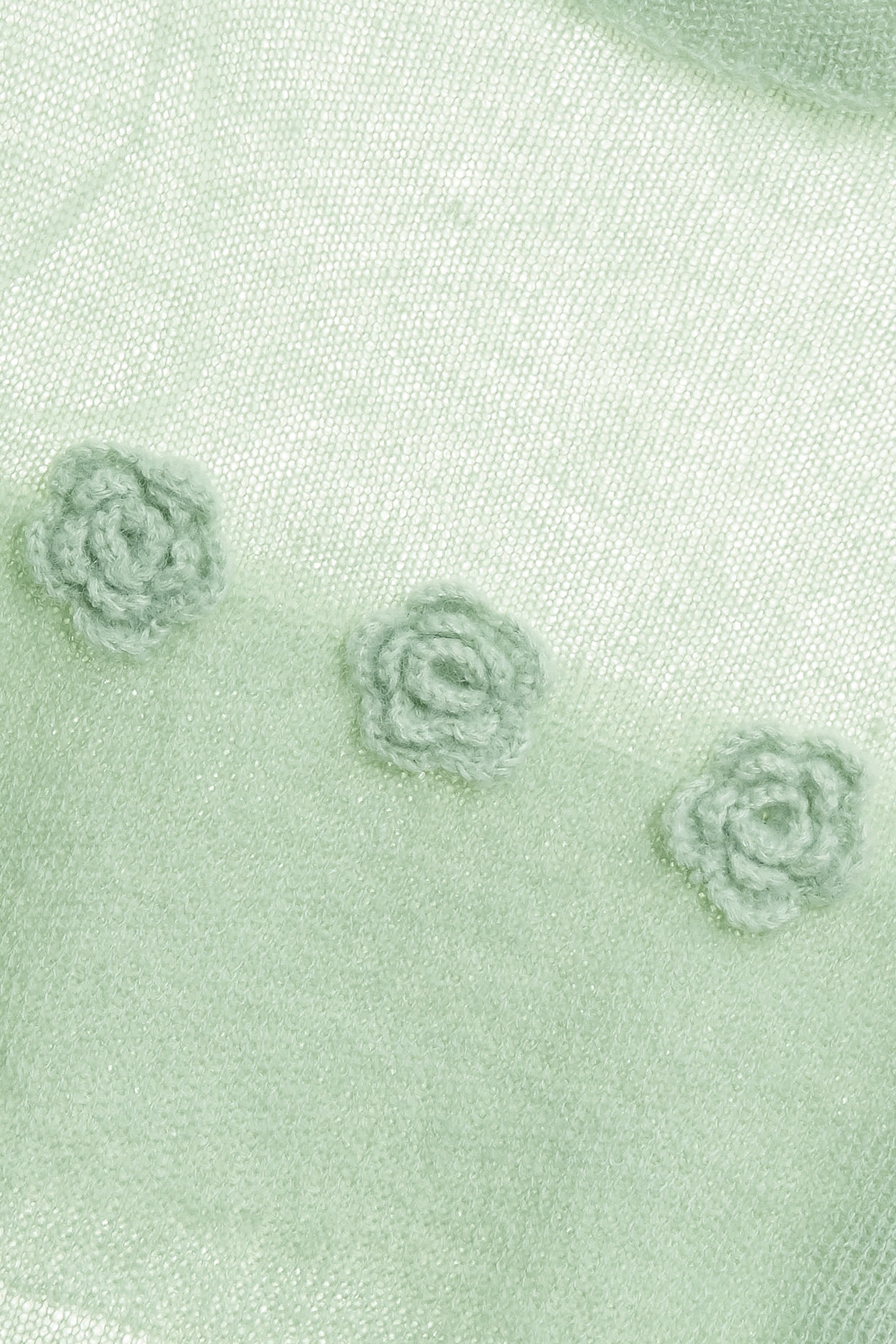 Mint Green Rose Detail Knit TopMint Green Rose Detail Knit Top,Tops,Season (AW) Look,Knitted,Knitted tops,Knitted tops