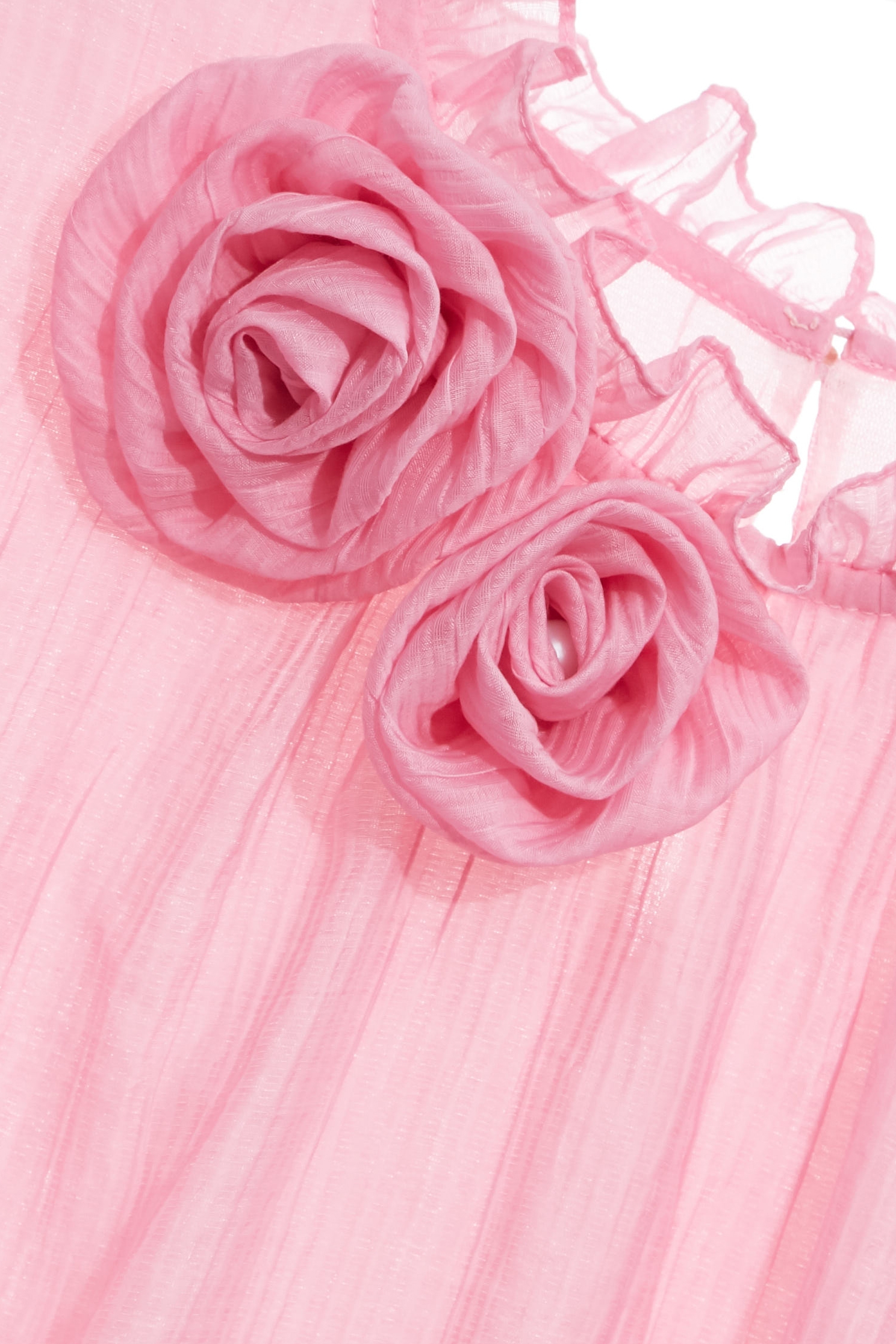 Pink Top With Rose Brooch detailPink Top With Rose Brooch detail,Office Looks,Tops,Season (AW) Look,Valentine