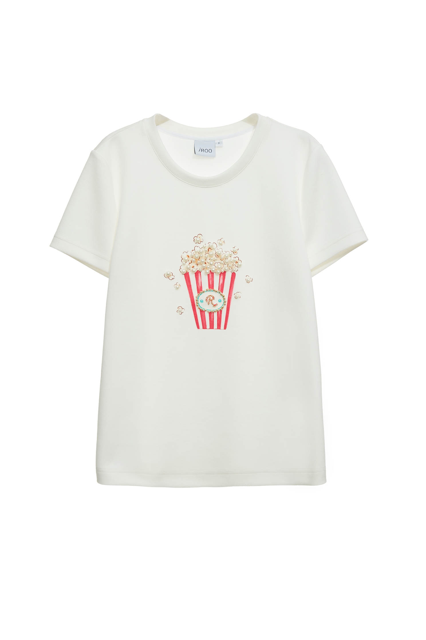 Popcorn Graphic Short Sleeve TeePopcorn Graphic Short Sleeve Tee,T-shirts,Tops,Season (SS) Look,pearl