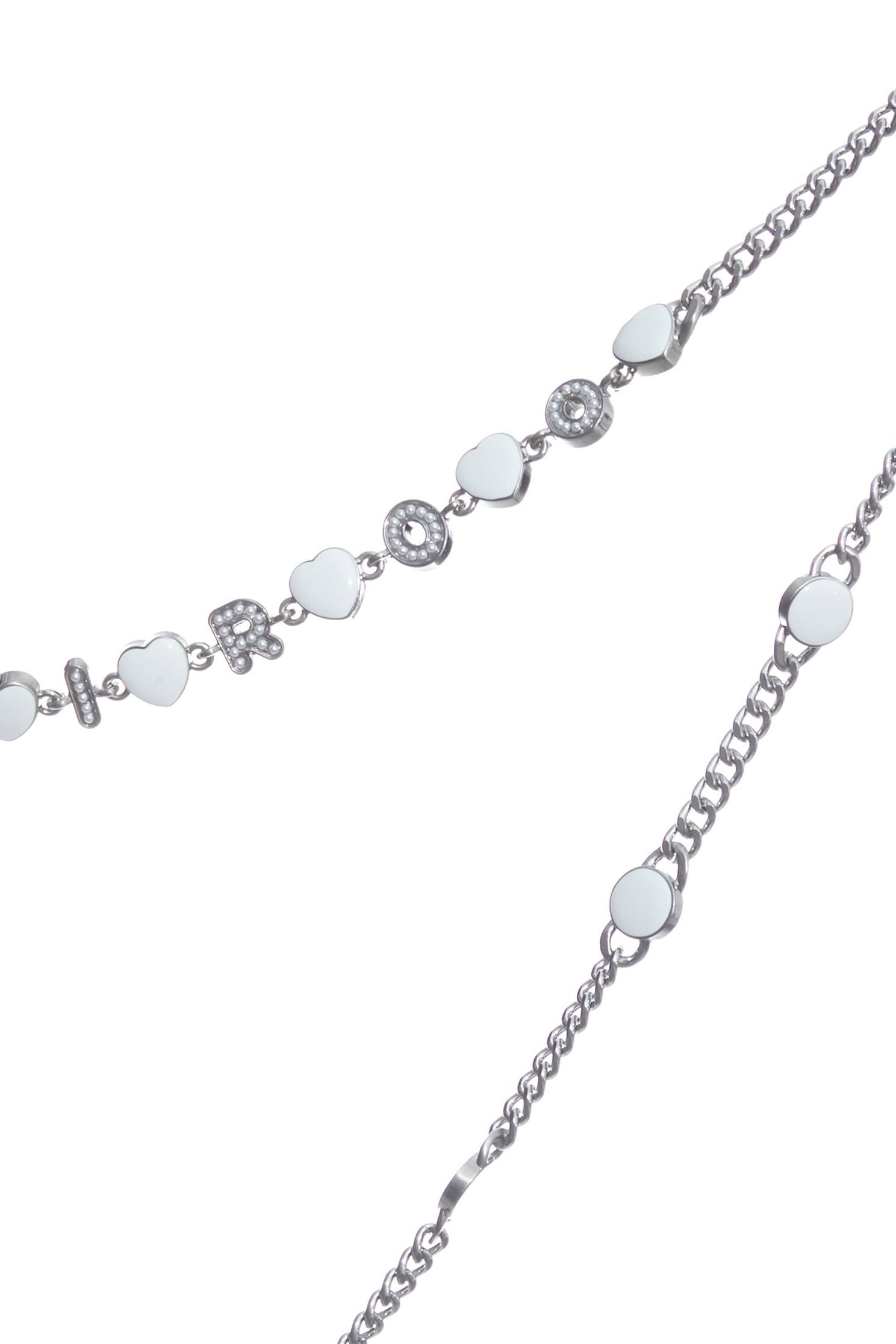 Double Layer Chain NecklaceDouble Layer Chain Necklace,Season (SS) Look,pearl,Necklaces