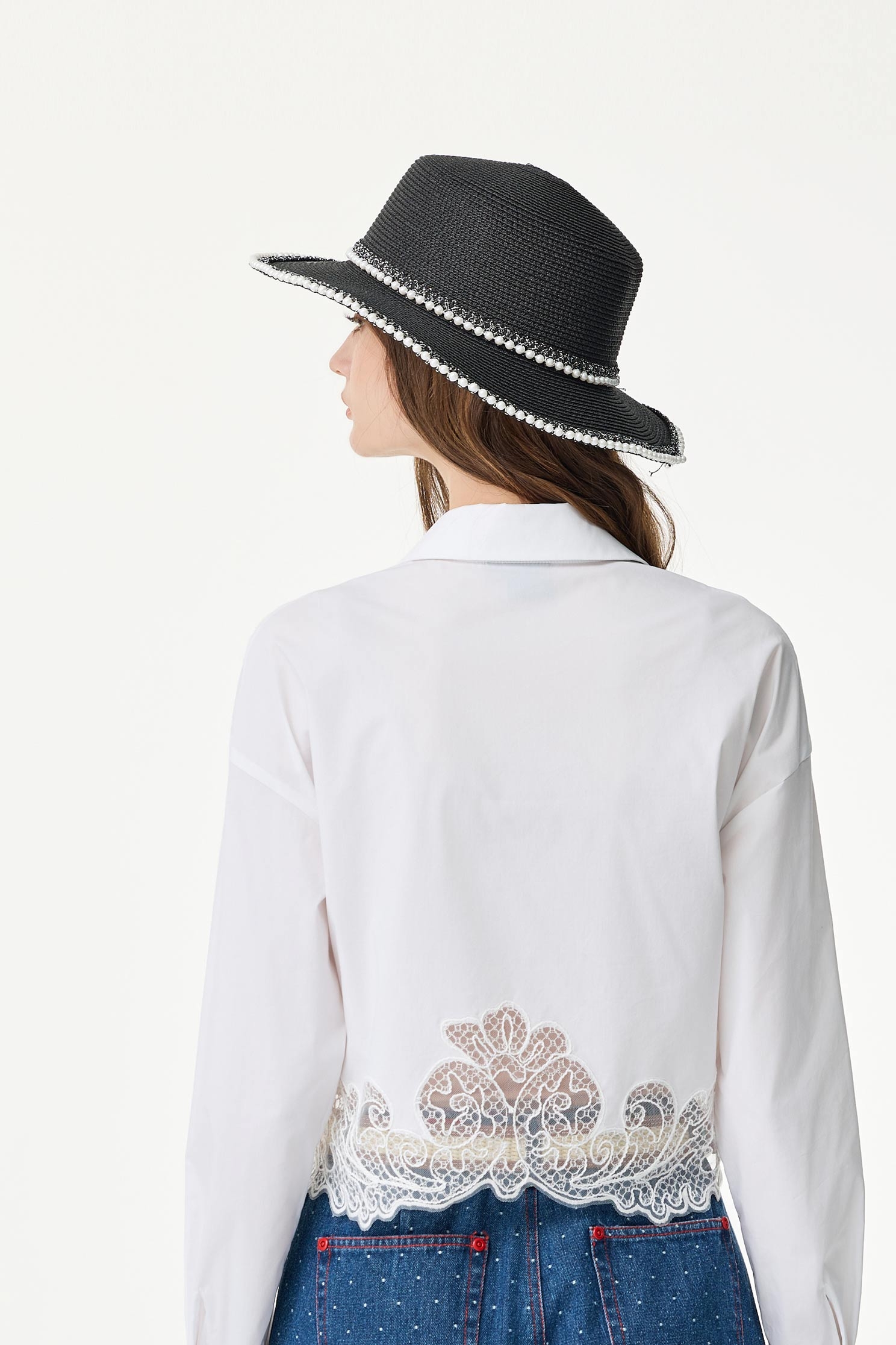 Classic Pearl Detail Braided HatClassic Pearl Detail Braided Hat,Season (SS) Look,pearl
