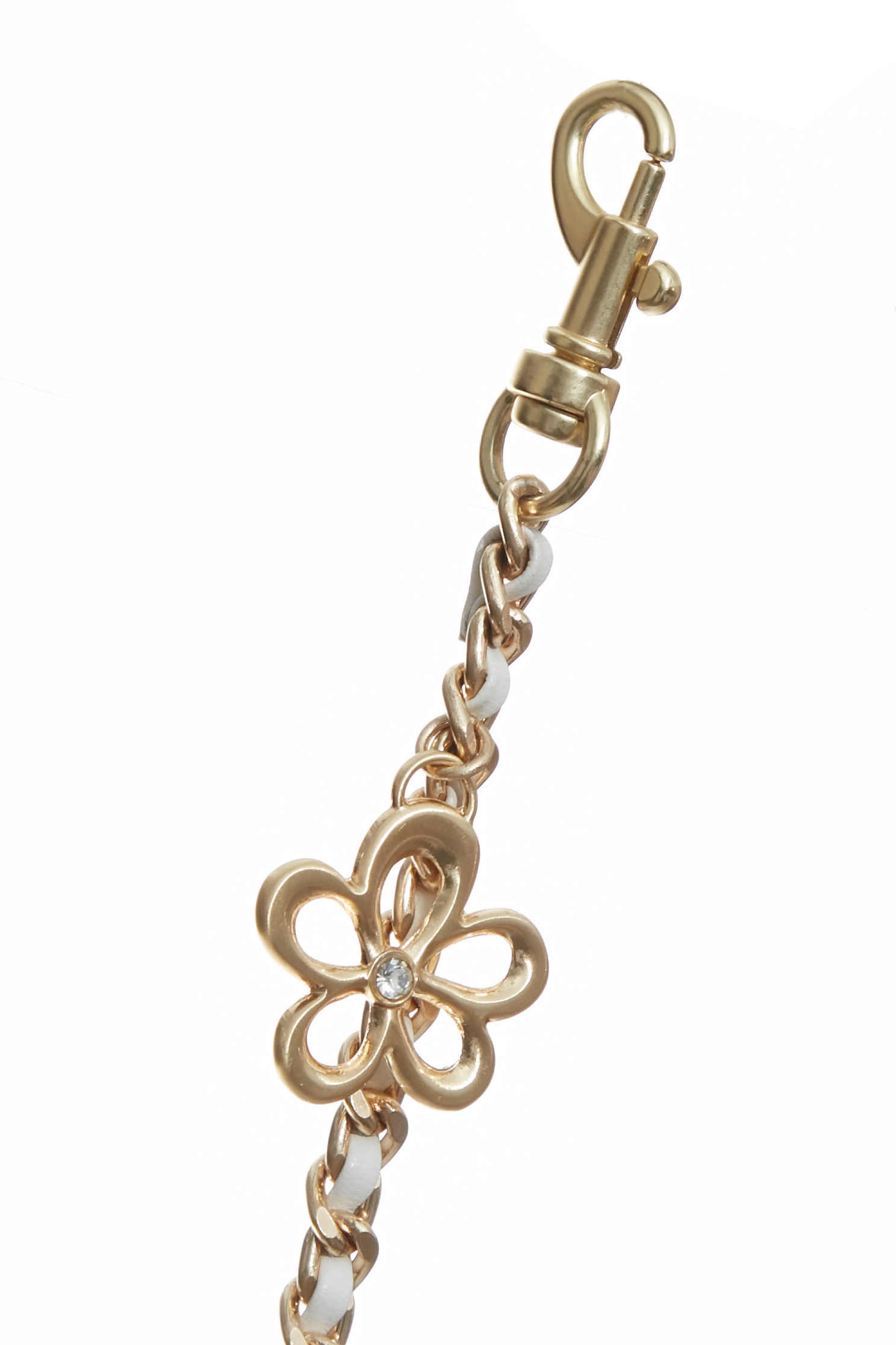 Leather Braided Floral Chain BeltLeather Braided Floral Chain Belt,Season (SS) Look
