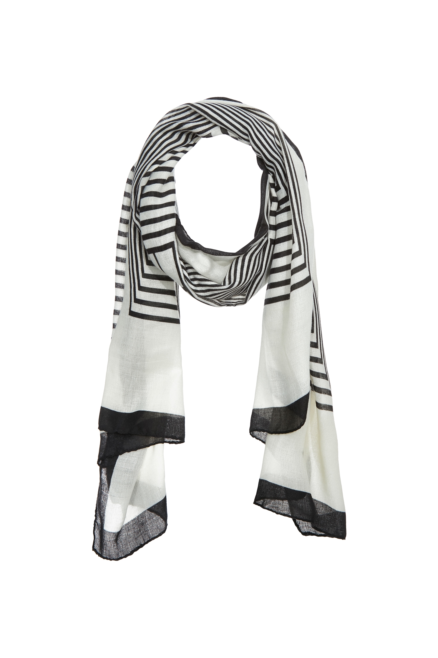 Asymmetric Stripe Classic ScarfFashionable Geometric Line Thin Scarf,Scarves,Season (AW) Look