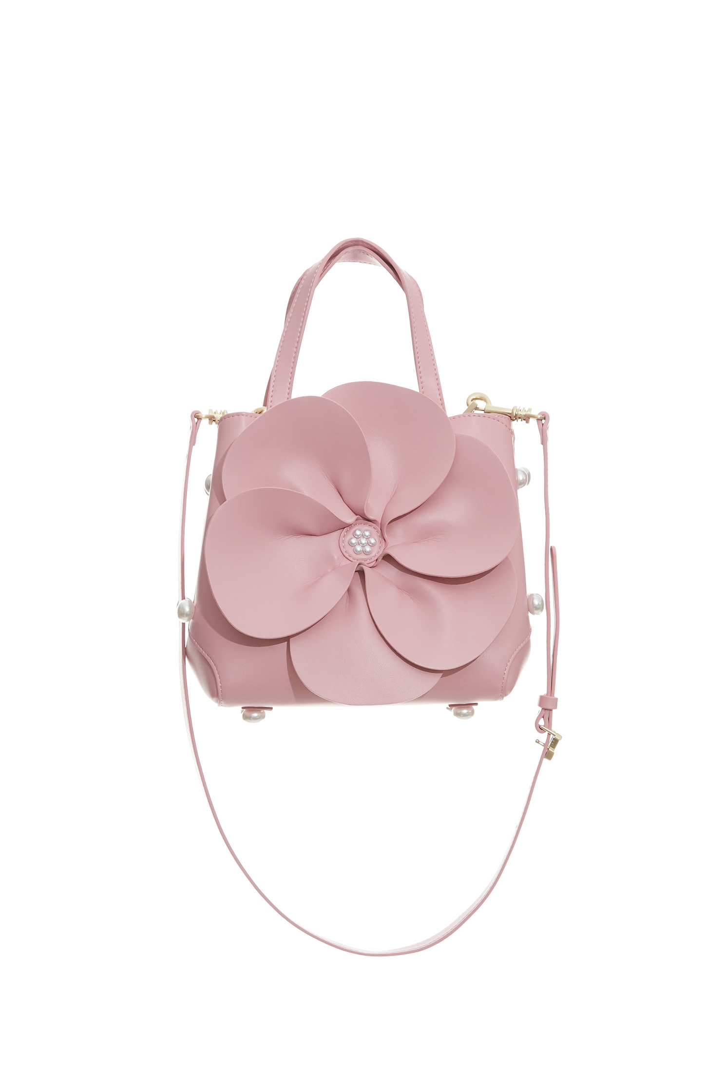 Pink Floral Sling BagPink Floral Sling Bag,pearl,Season (AW) Look,Shoulder bags