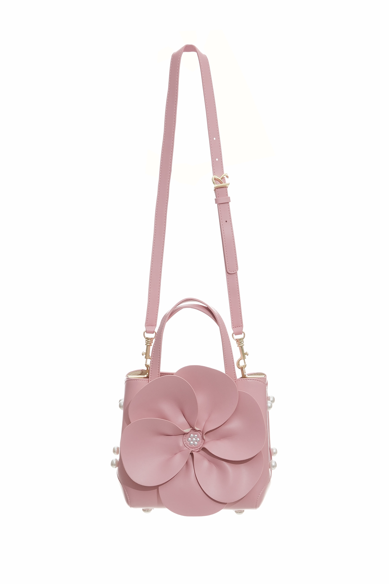 Pink Floral Sling BagPink Floral Sling Bag,pearl,Season (AW) Look,Shoulder bags