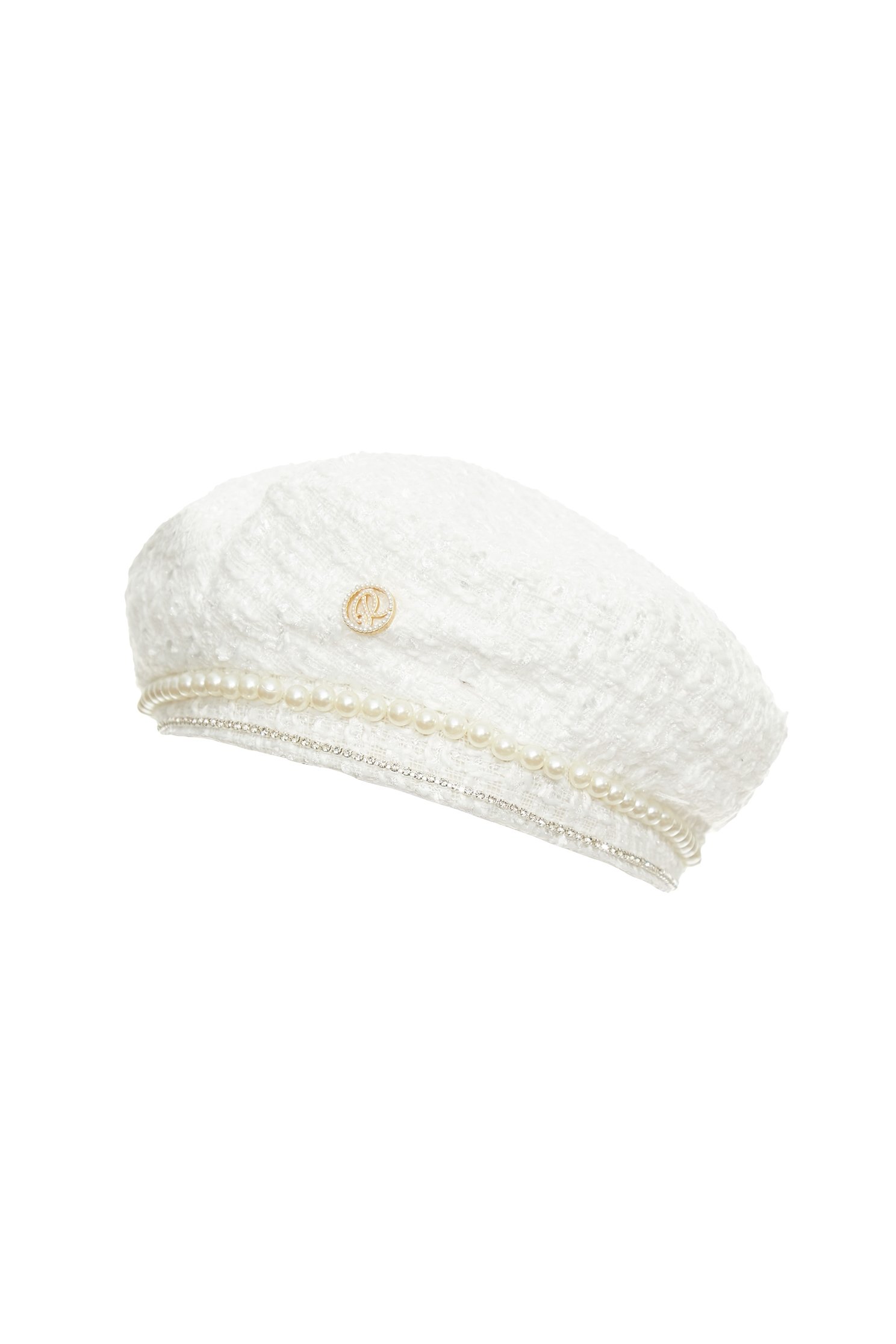 Classic Pearl Detail Beret HatClassic Pearl Detail Beret Hat,Season (AW) Look