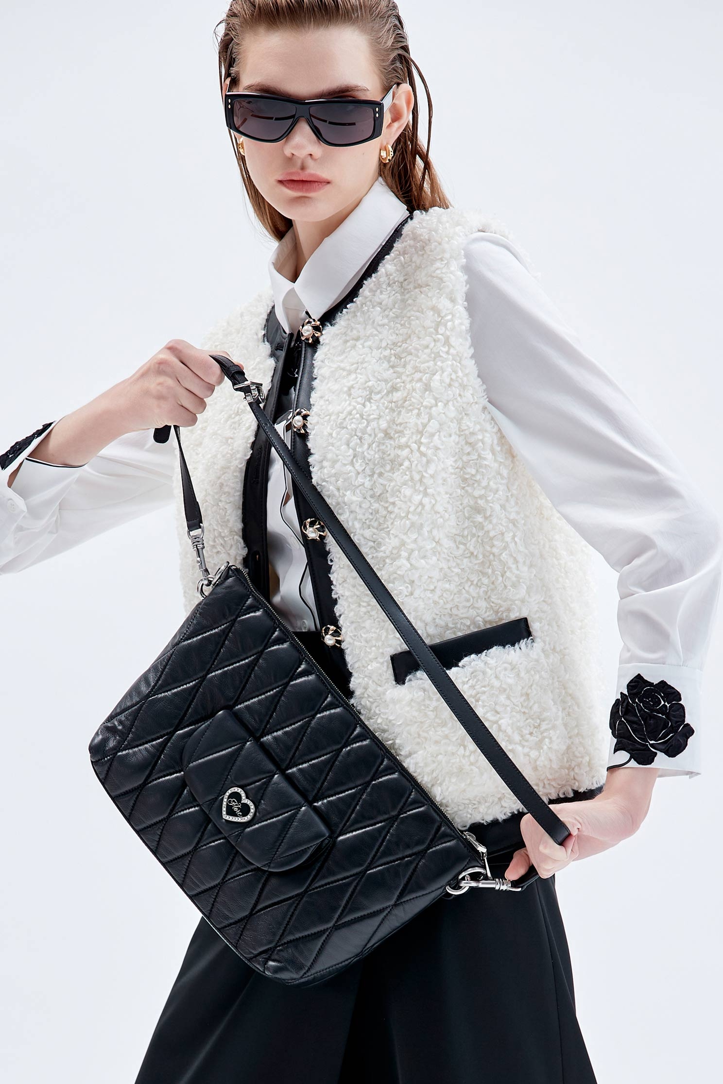 Classic Quilted Leather BagClassic Quilted Leather Bag,Plaid,Season (AW) Look