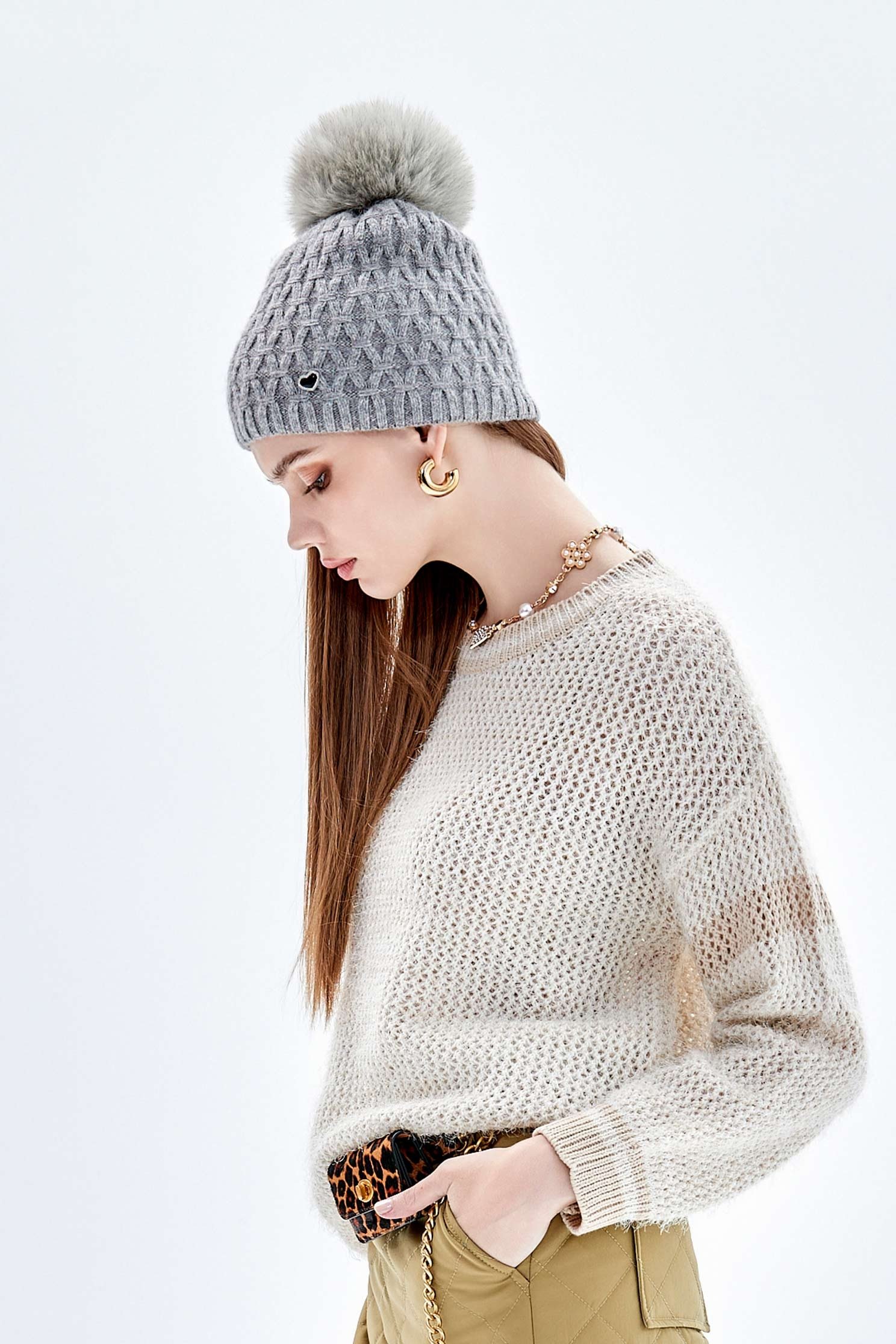 Pom Pom Beanie HatPom Pom Beanie Hat,Season (AW) Look