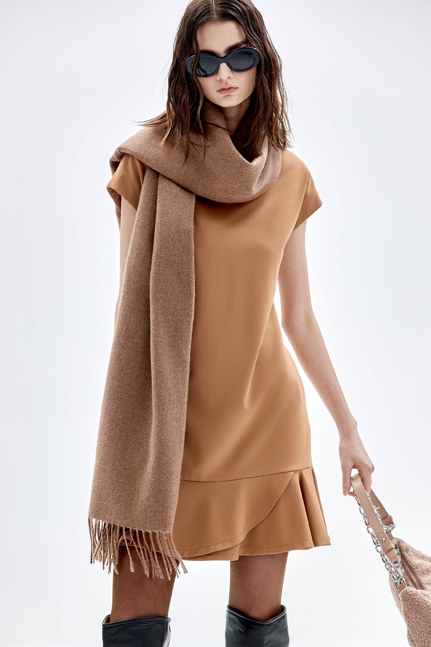 Simple Skinny Fur ScarfSimple Skinny Fur Scarf,Scarves,Season (AW) Look