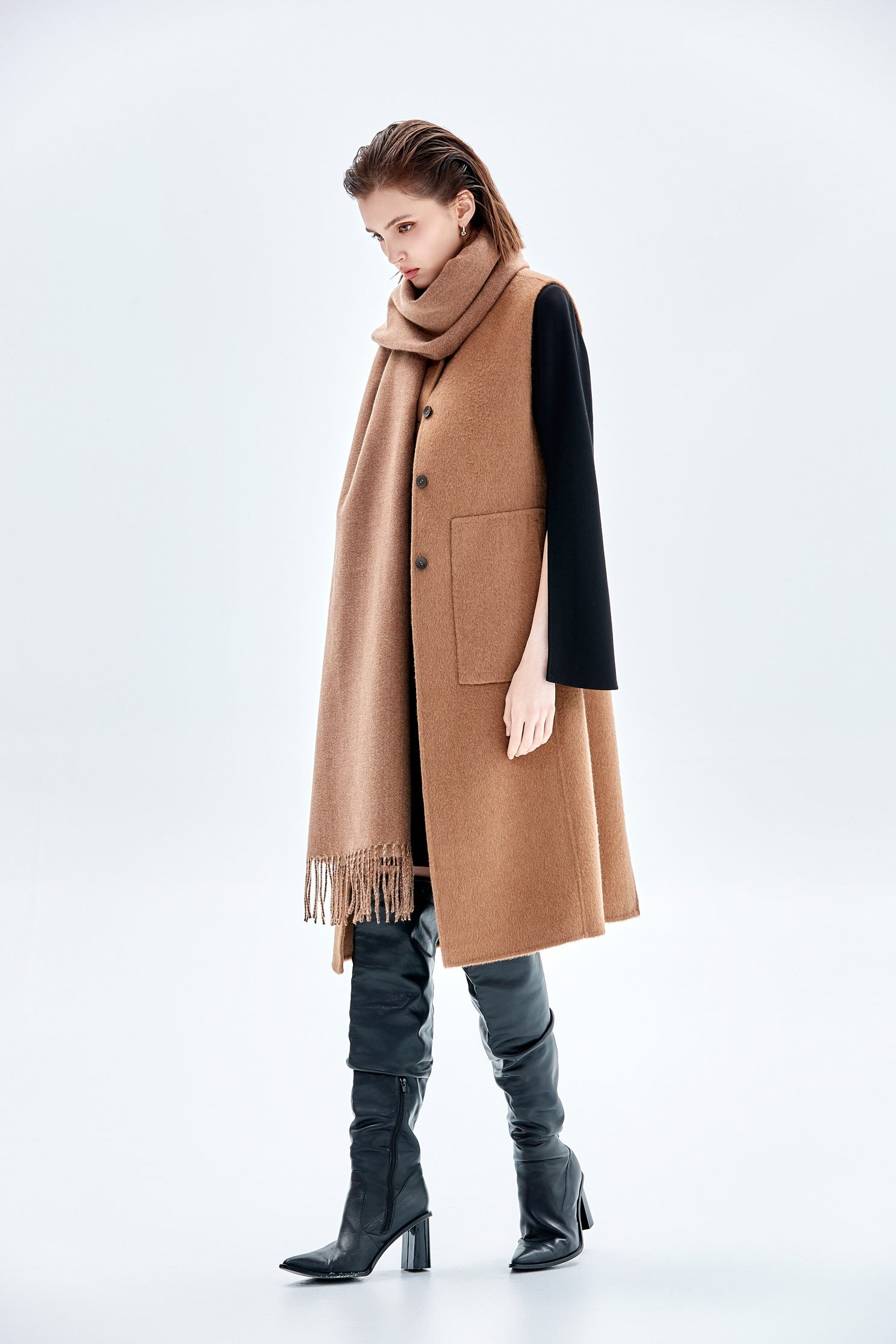 Simple Skinny Fur ScarfSimple Skinny Fur Scarf,Scarves,Season (AW) Look