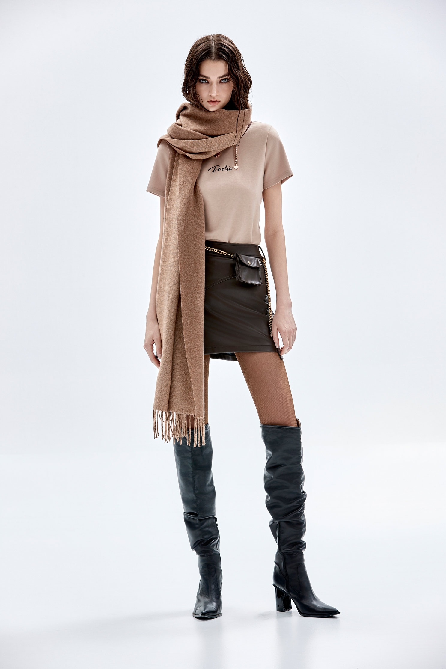 Simple Skinny Fur ScarfSimple Skinny Fur Scarf,Scarves,Season (AW) Look