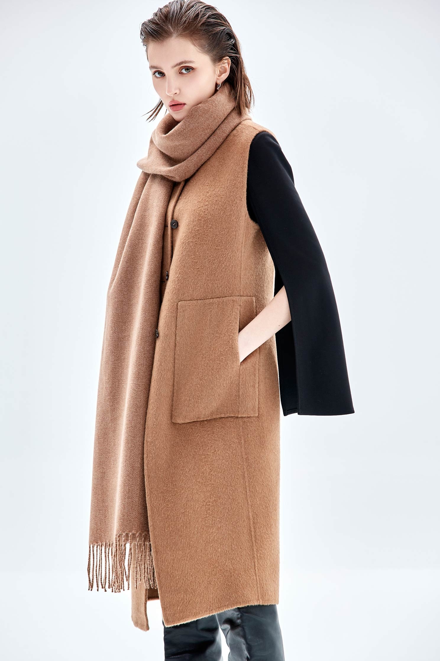 Simple Skinny Fur ScarfSimple Skinny Fur Scarf,Scarves,Season (AW) Look