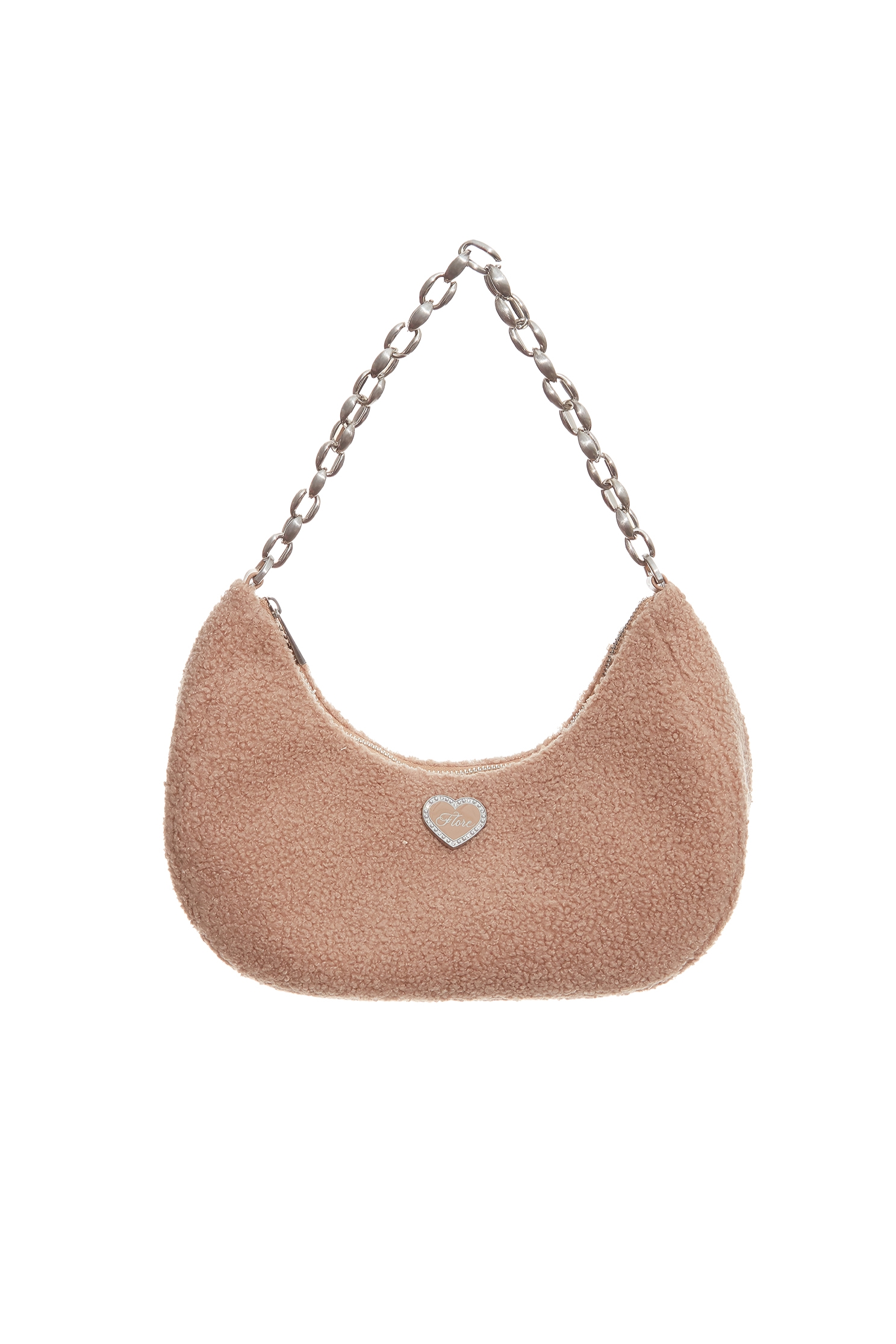 Faux Shearling Cresent Hobo BagFaux Shearling Cresent Hobo Bag,Leather,Season (AW) Look