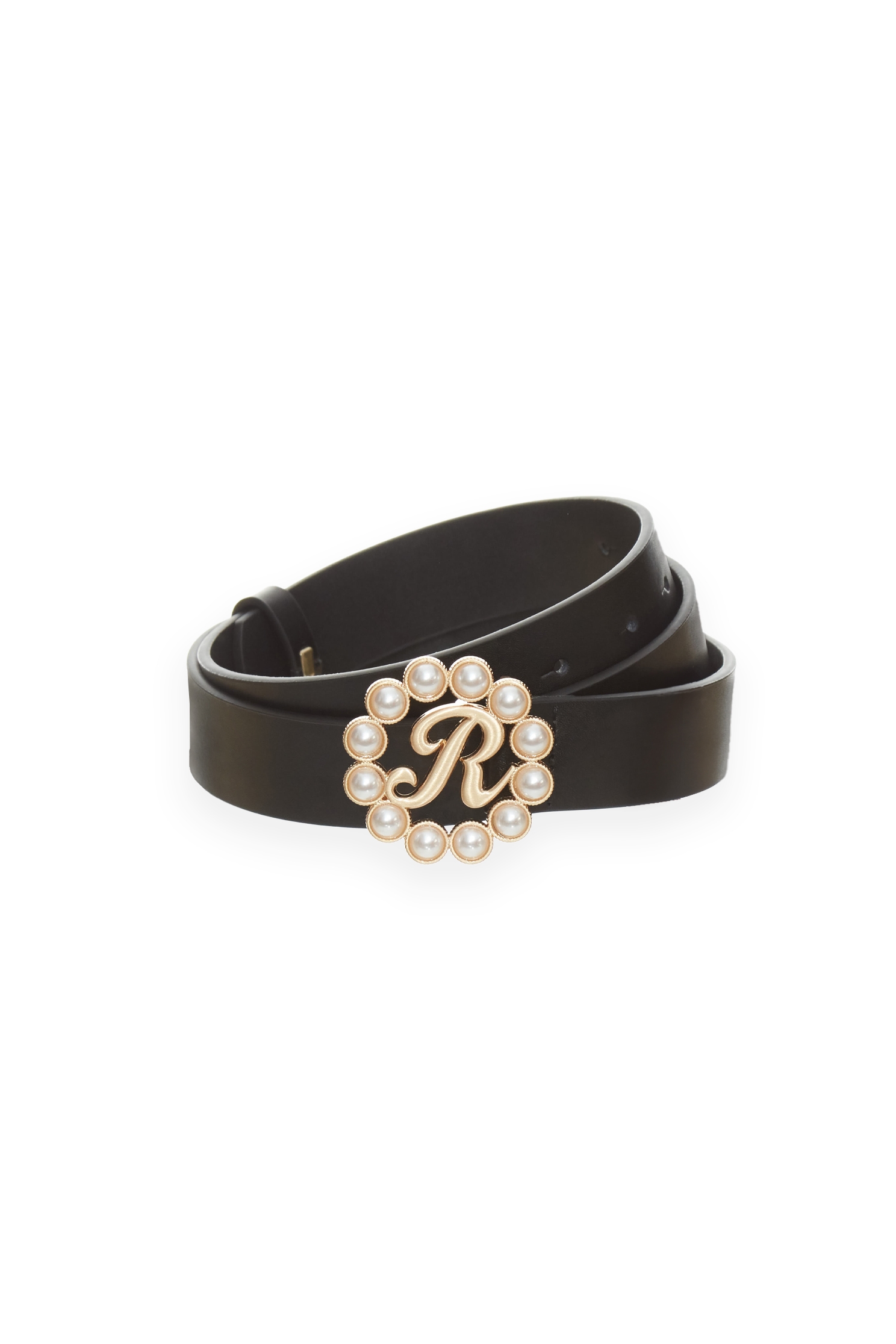 Pearl R Logo Leather BeltPearl R Logo Leather Belt,pearl,Season (AW) Look,Belts