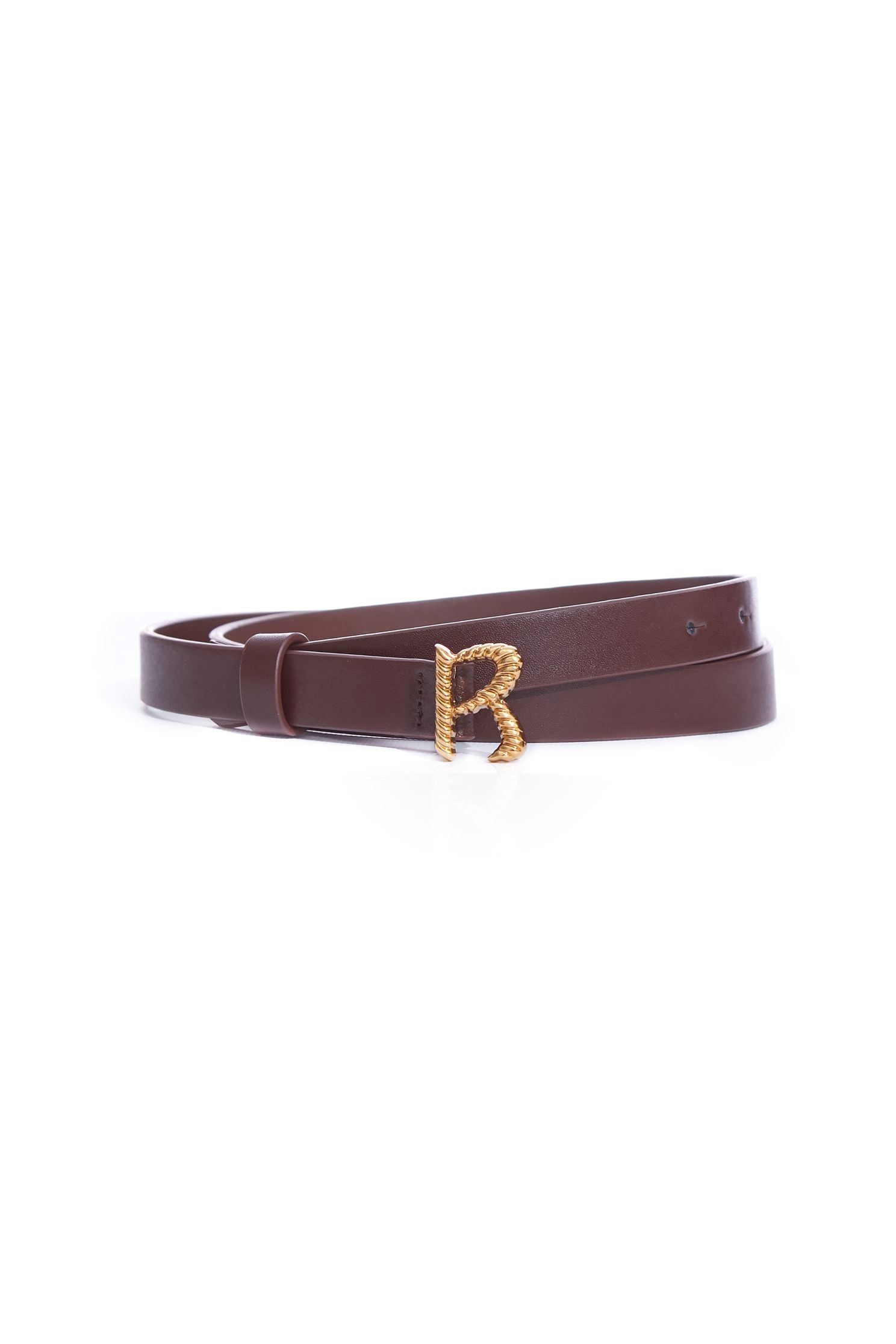 Gold 'R' Logo Thin BeltClassic spiral R-word thin belt,goodlucknewyear,Belts,Season (AW) Look,Belts,Lucky Red