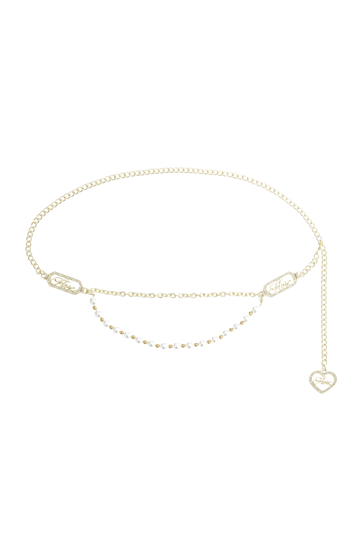 Diamonte Detail Heart Charm Chain BeltDiamonte Detail Heart Charm Chain Belt,Season (SS) Look