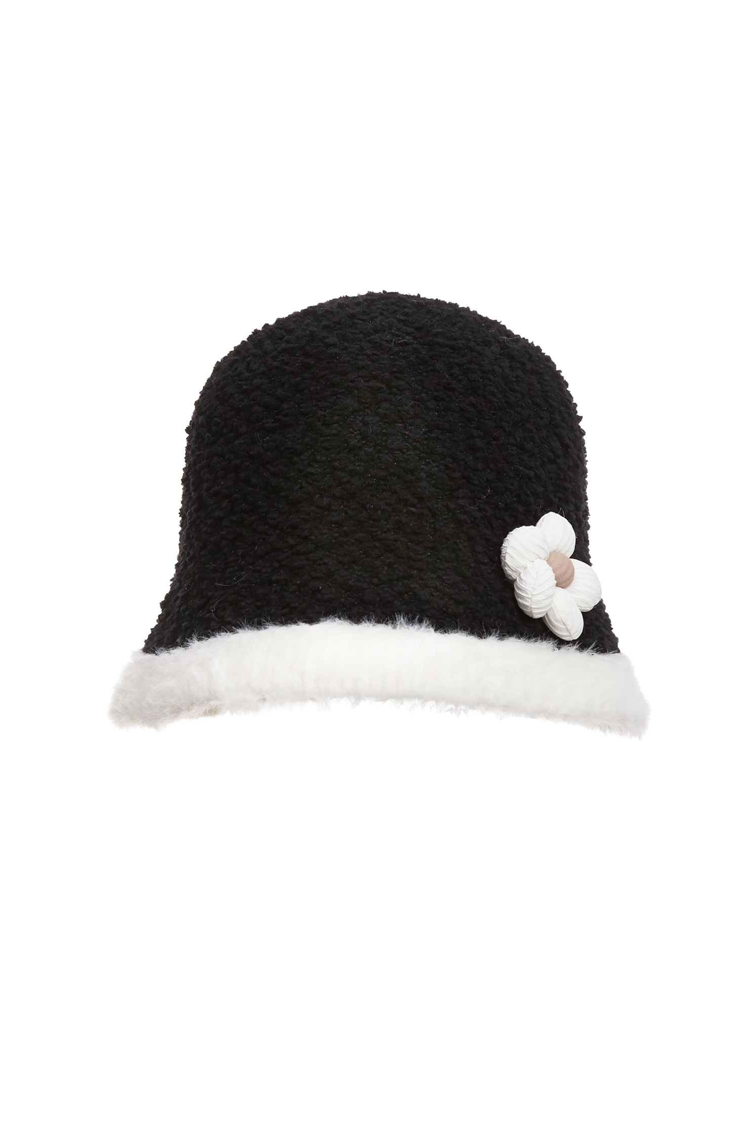 Floral Detail Fleece HatFloral Detail Fleece Hat,Hats,Season (AW) Look,Knitted