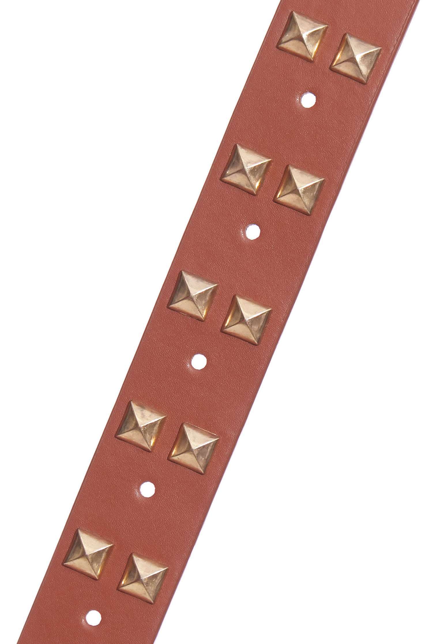 Studded Leather BeltPersonalized rivet belt,Belts,Season (AW) Look,Belts,Lucky Red