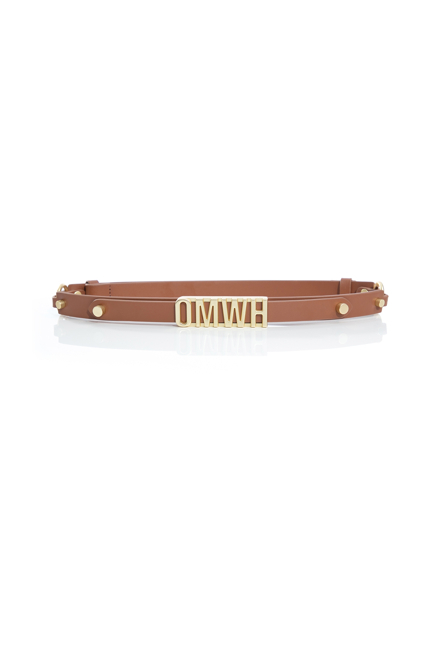 Omwh Thin Leather BeltOMWH leather thin waistband,Season (SS) Look,Belts,Belts