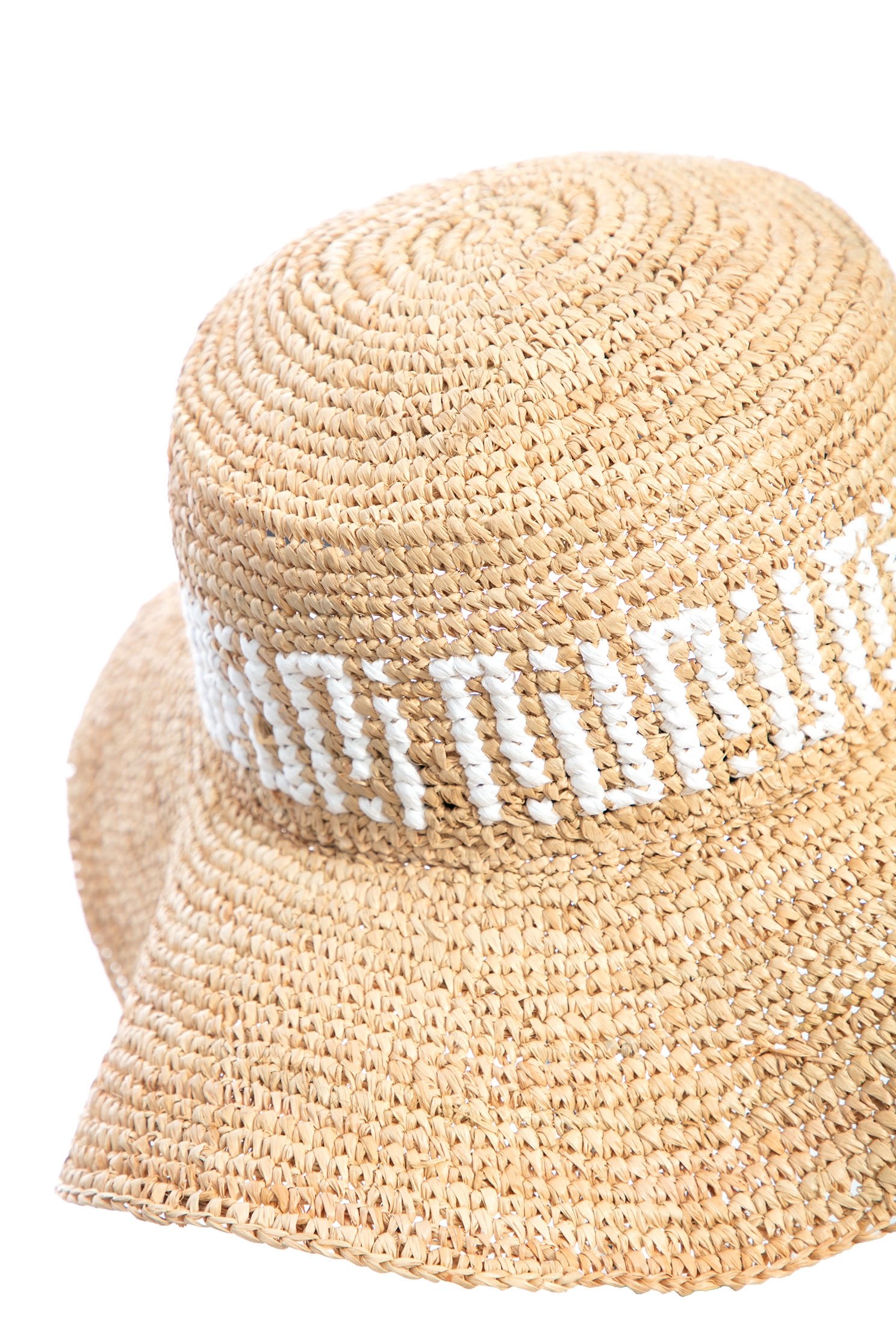 Woven Rattan Sun HatNEW LOOK raffia straw hat with letter ''R'' design,Season (SS) Look