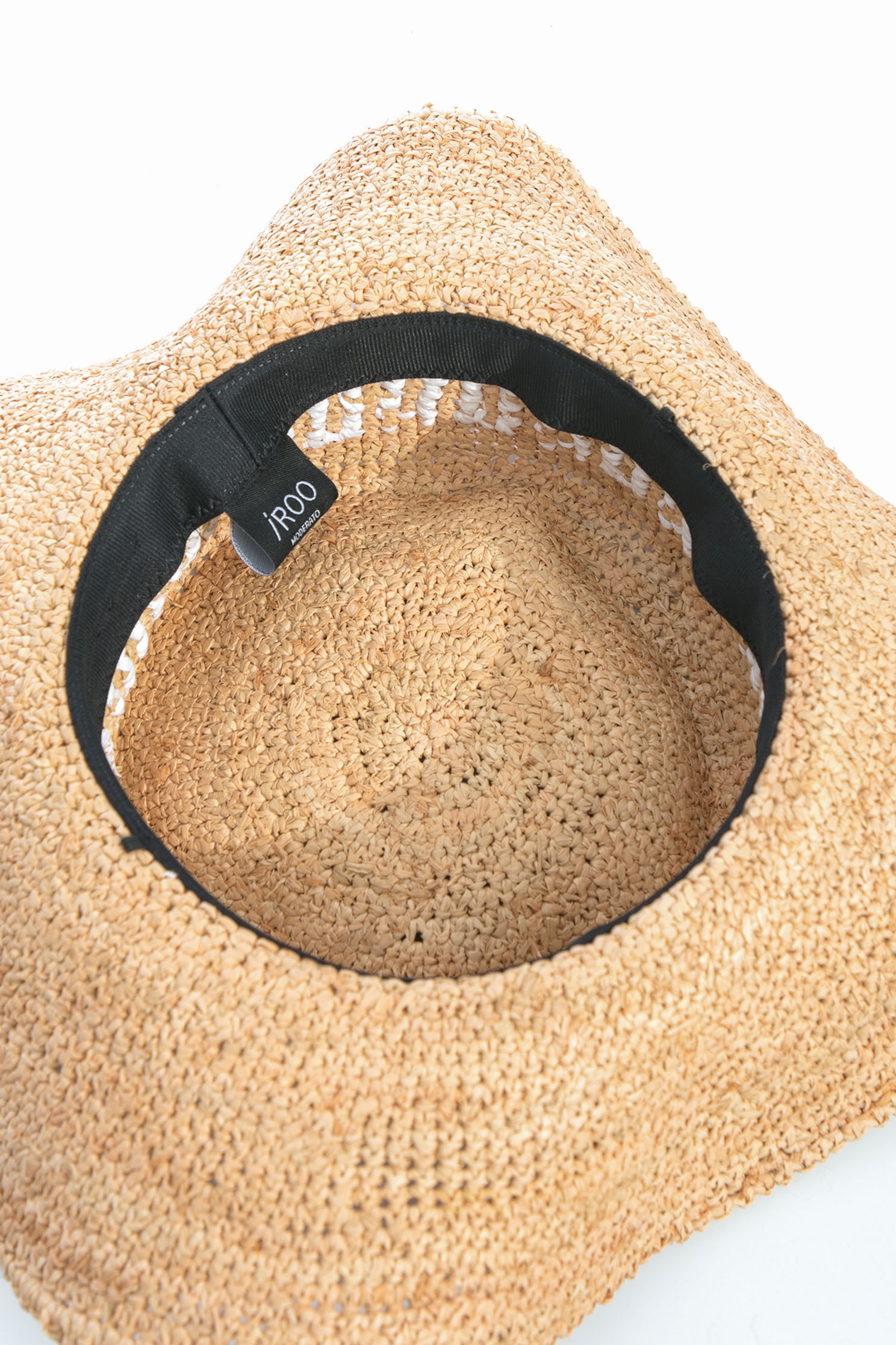 Woven Rattan Sun HatNEW LOOK raffia straw hat with letter ''R'' design,Season (SS) Look