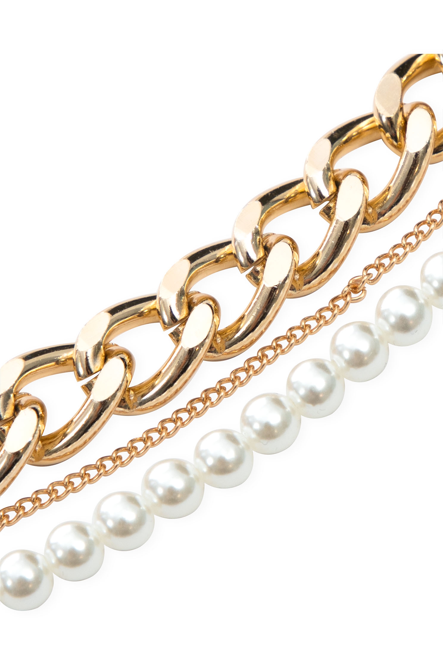 Pearl With Chain NecklaceStylish pearl necklace,pearl,Season (AW) Look,Necklaces,Accessories