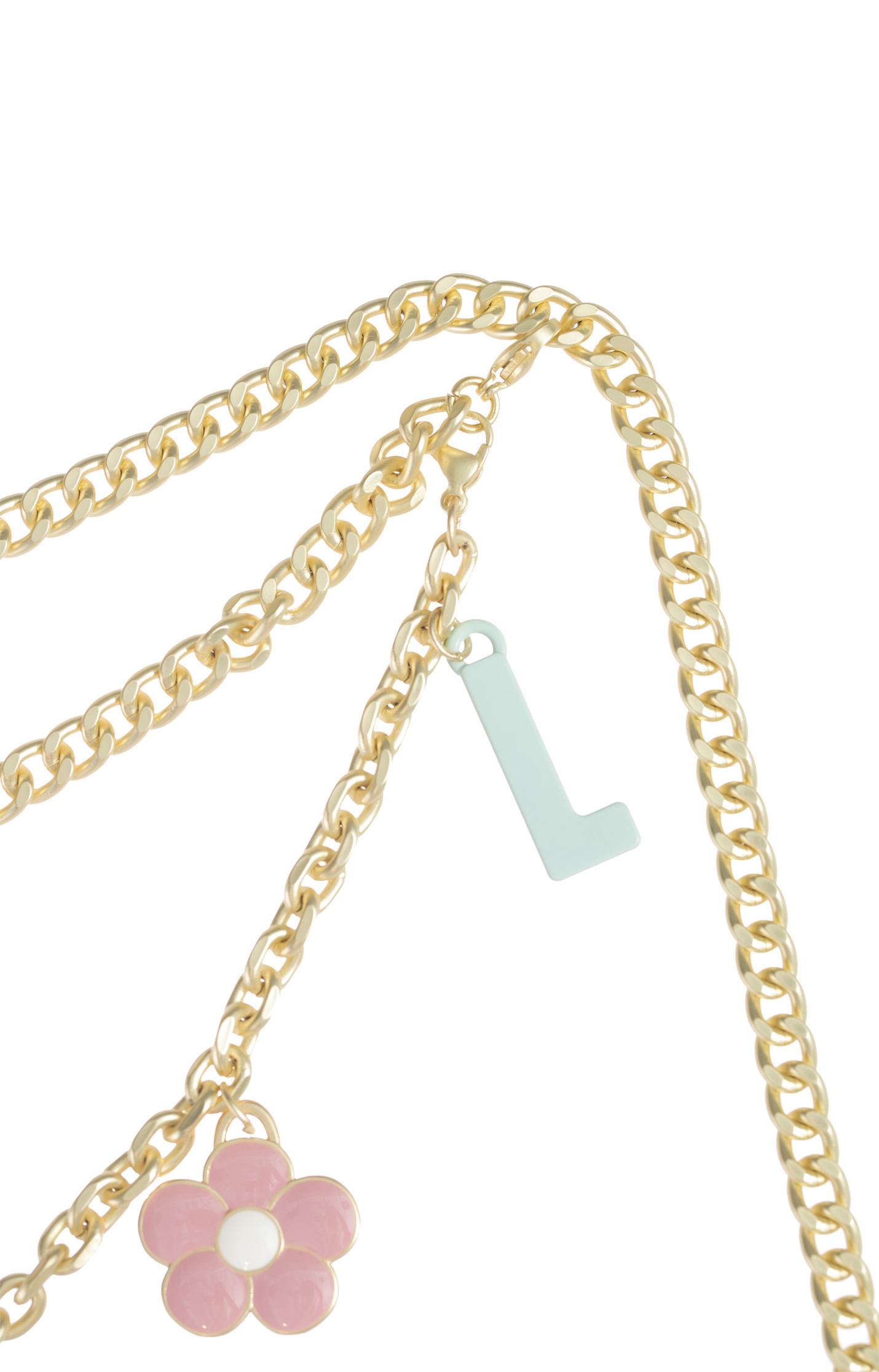 Slogan Charm Chain BeltSlogan Charm Chain Belt,Season (SS) Look