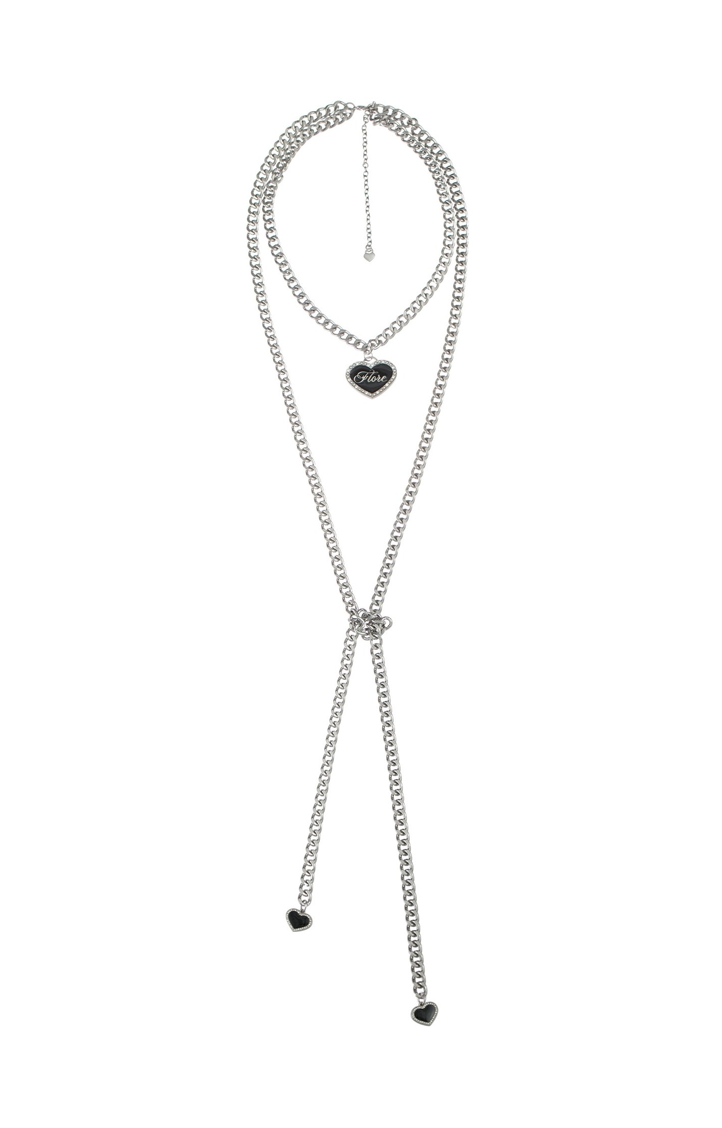 Heart Pandent Double Layer NecklaceHeart Pandent Double Layer Necklace,Season (SS) Look,Necklaces