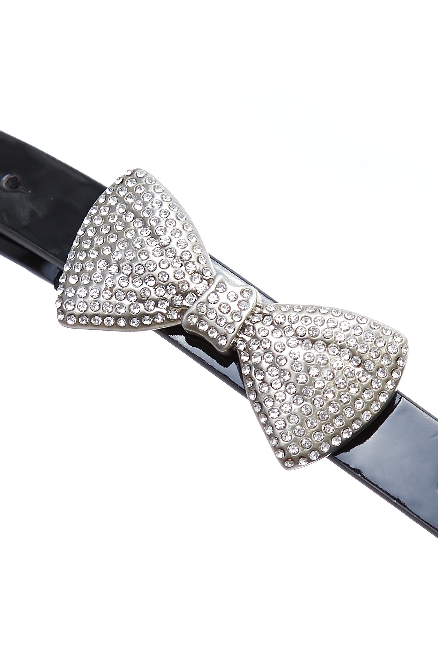 Bow Diamonte Leather BeltBow Diamonte Leather Belt,Season (SS) Look,Belts,Belts,bows