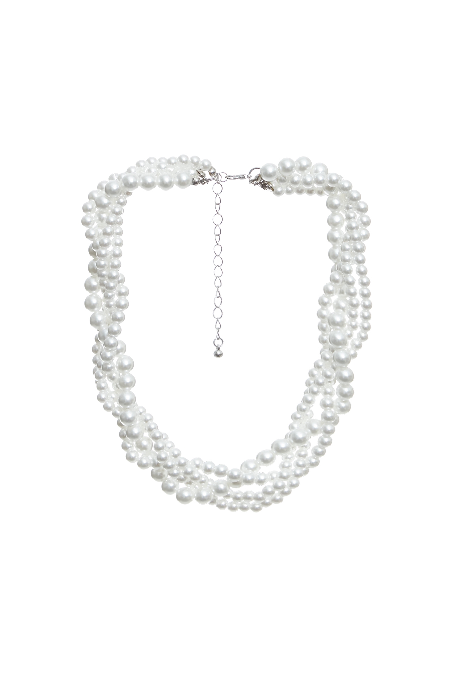 Layered Pearl NecklaceLayered Pearl Necklace,Season (SS) Look,pearl,Necklaces