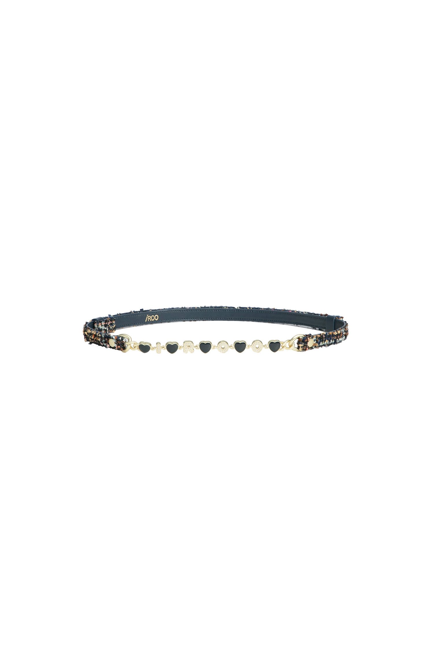 Tweed Leather Heart Shape BeltTweed Leather Heart Shape  Belt,Belts,Season (AW) Look,Belts