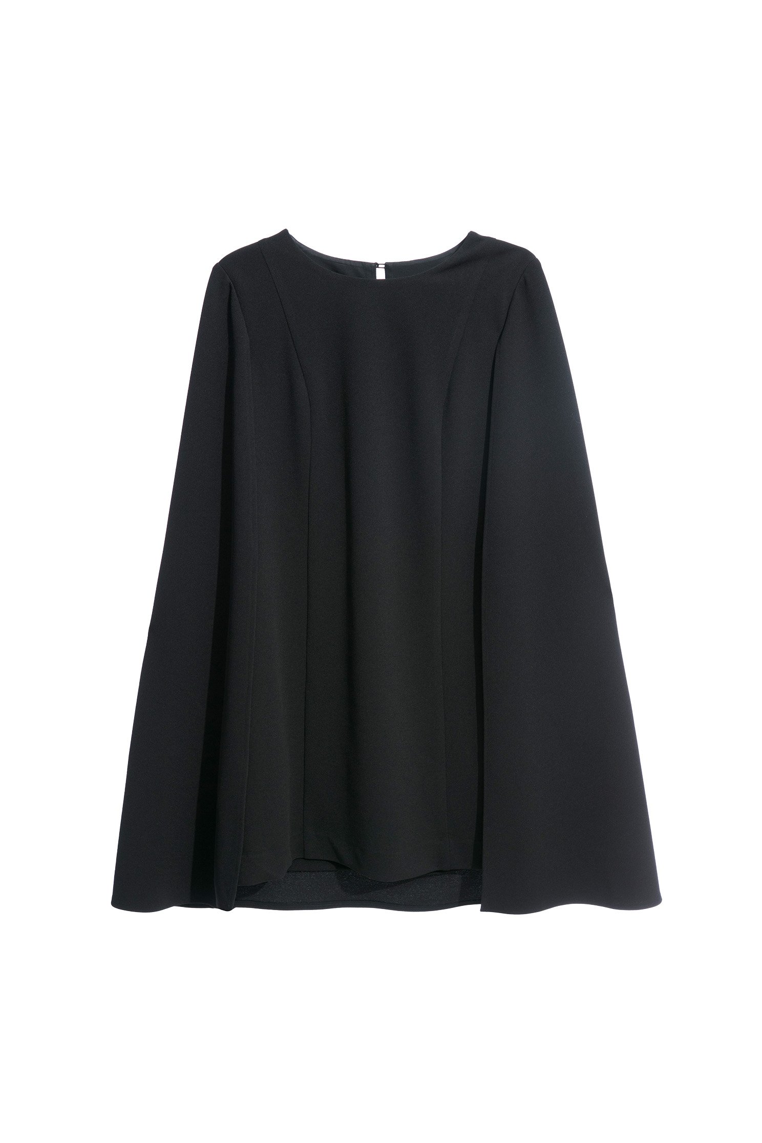 Black Shift Cape DressBlack Shift Cape Dress,cocktaildresses,Evening dresses,Season (AW) Look