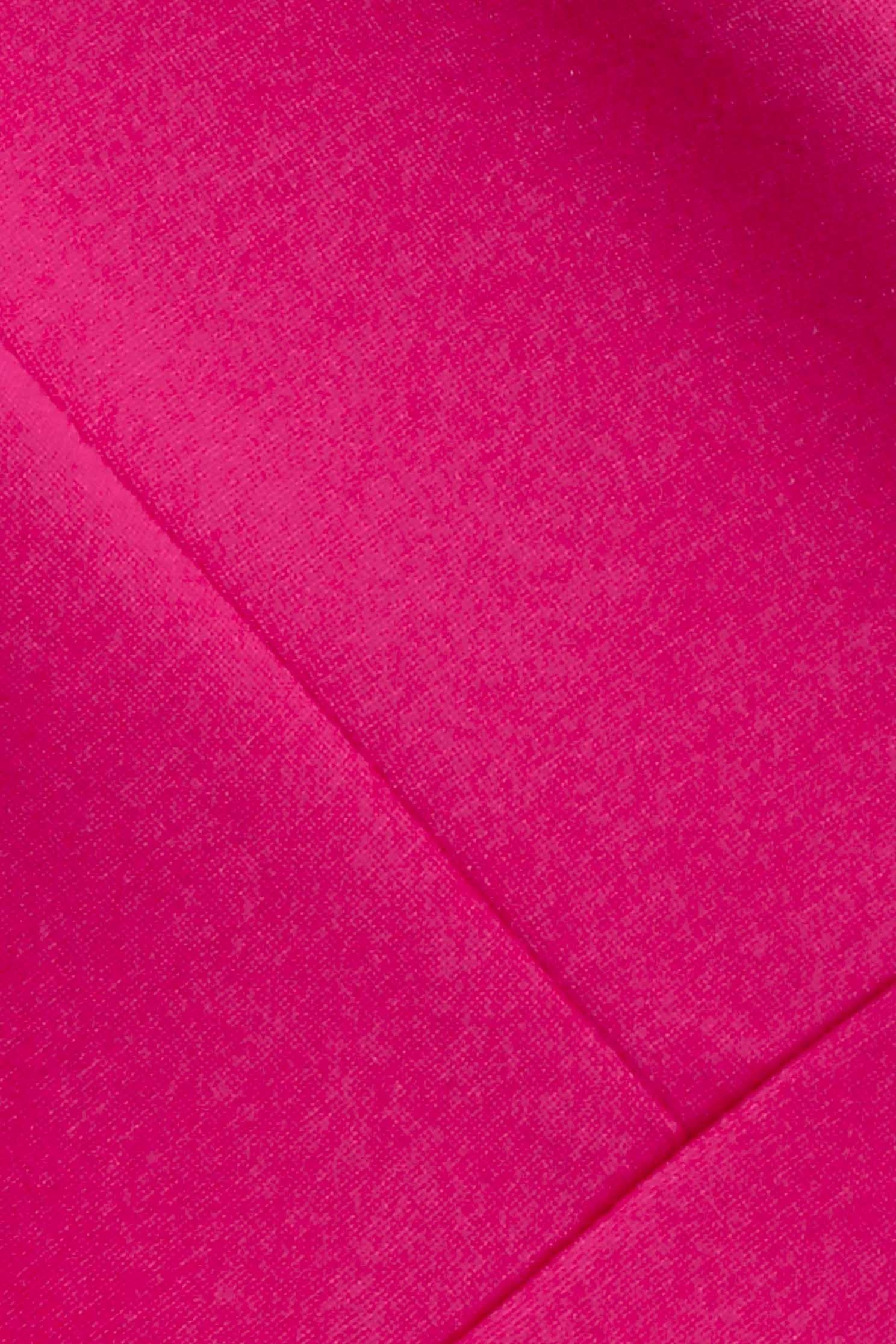 Fushia Pink Ruffle Detail Fitted DressContrast tulle dress,Dresses,bestselling,cocktaildresses,Party Looks,Evening dresses,Season (AW) Look,Valentine