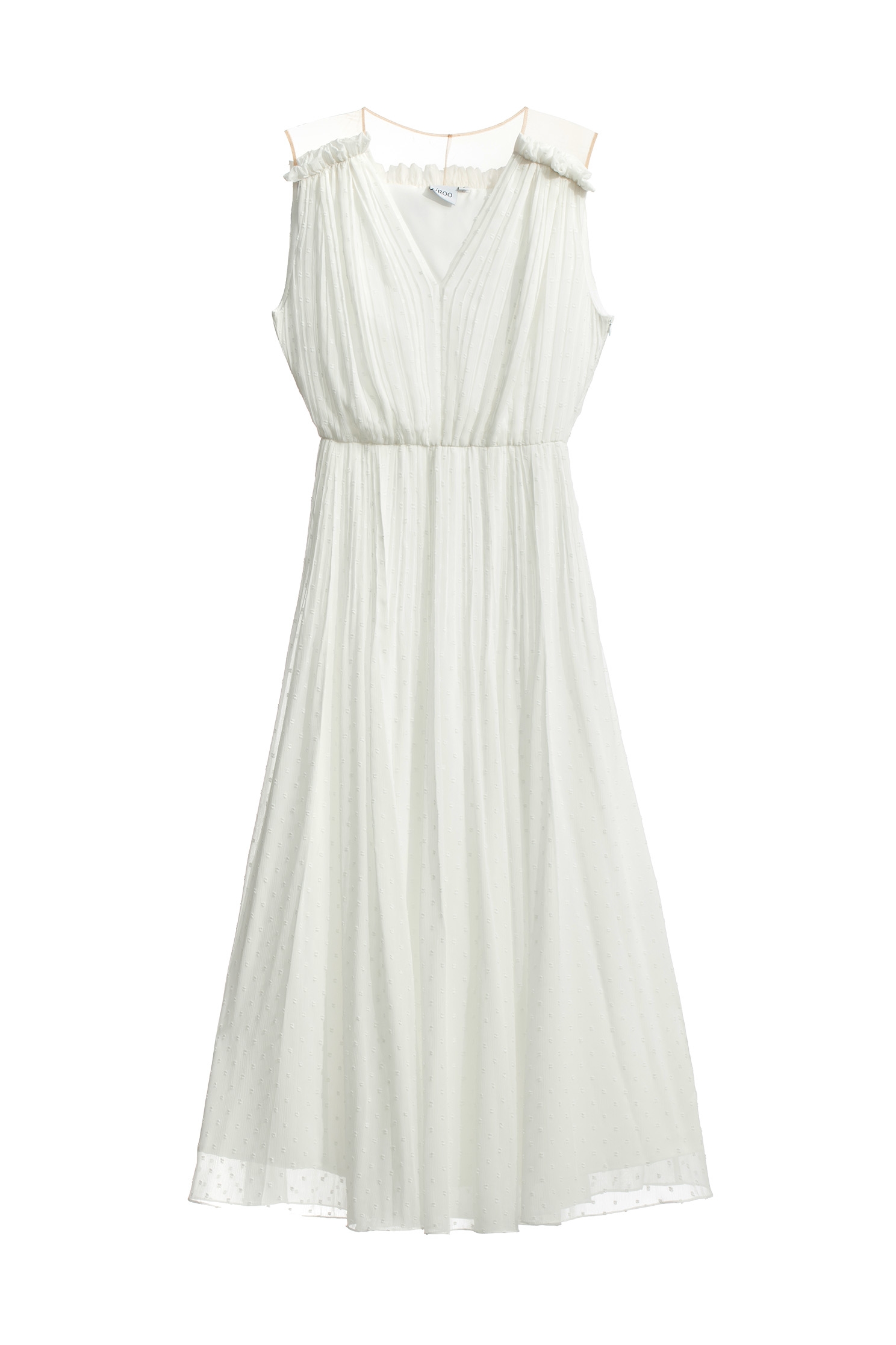 Pleated Sleeveless Long DressPleated Sleeveless Long Dress,cocktaildresses,Evening dresses,Season (AW) Look