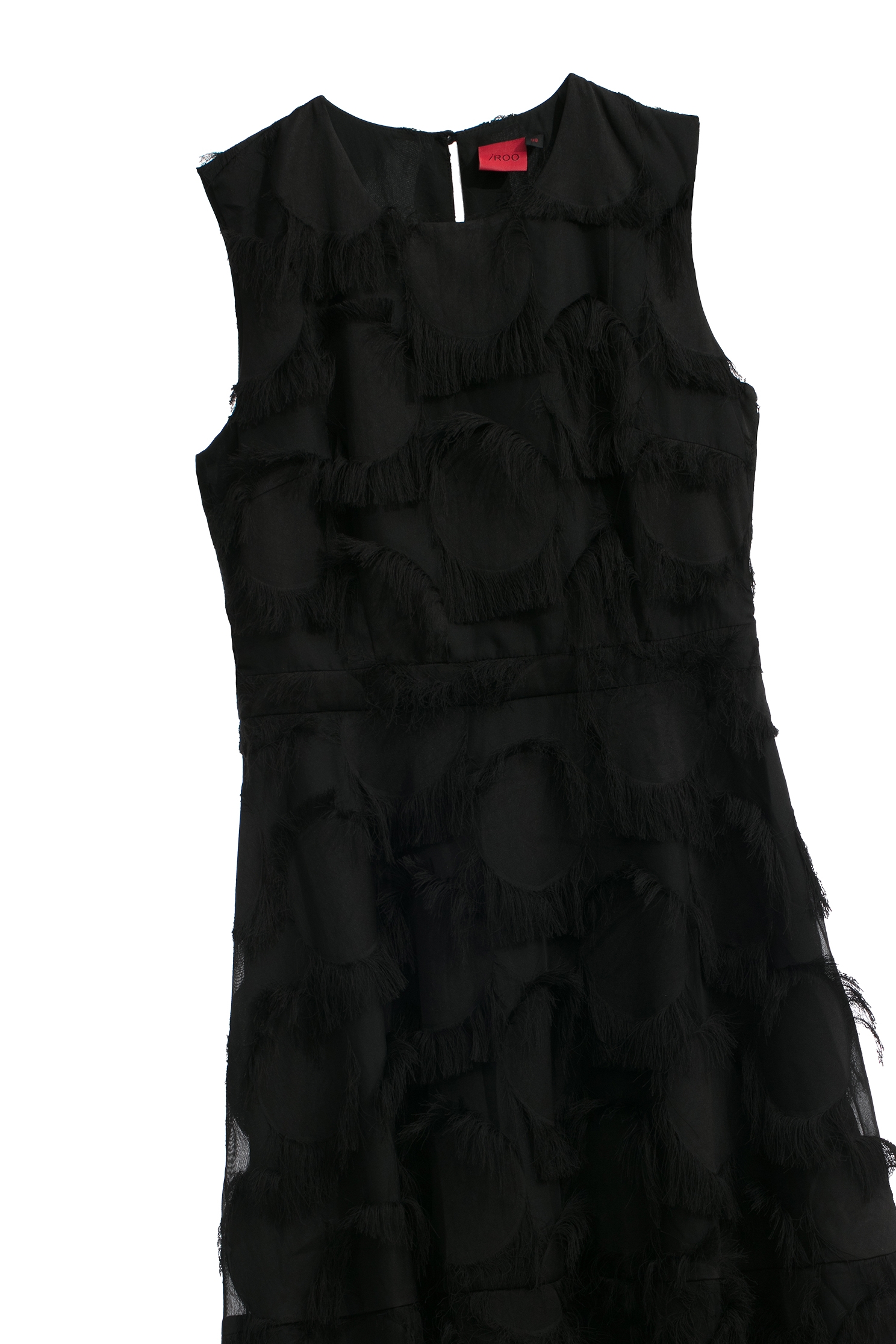 Sleeveless Black Fringe DressSleeveless Black Fringe Dress,cocktaildresses,Season (SS) Look,Evening dresses