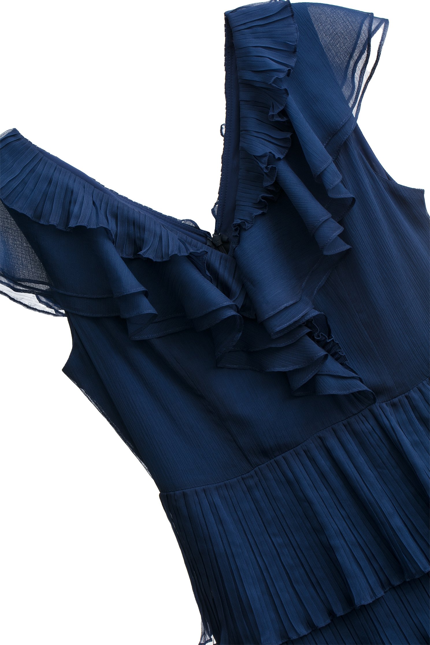 V-neck Ruffle Detail DressV-neck Ruffle Detail Dress,bestselling,cocktaildresses,Season (SS) Look,Evening dresses