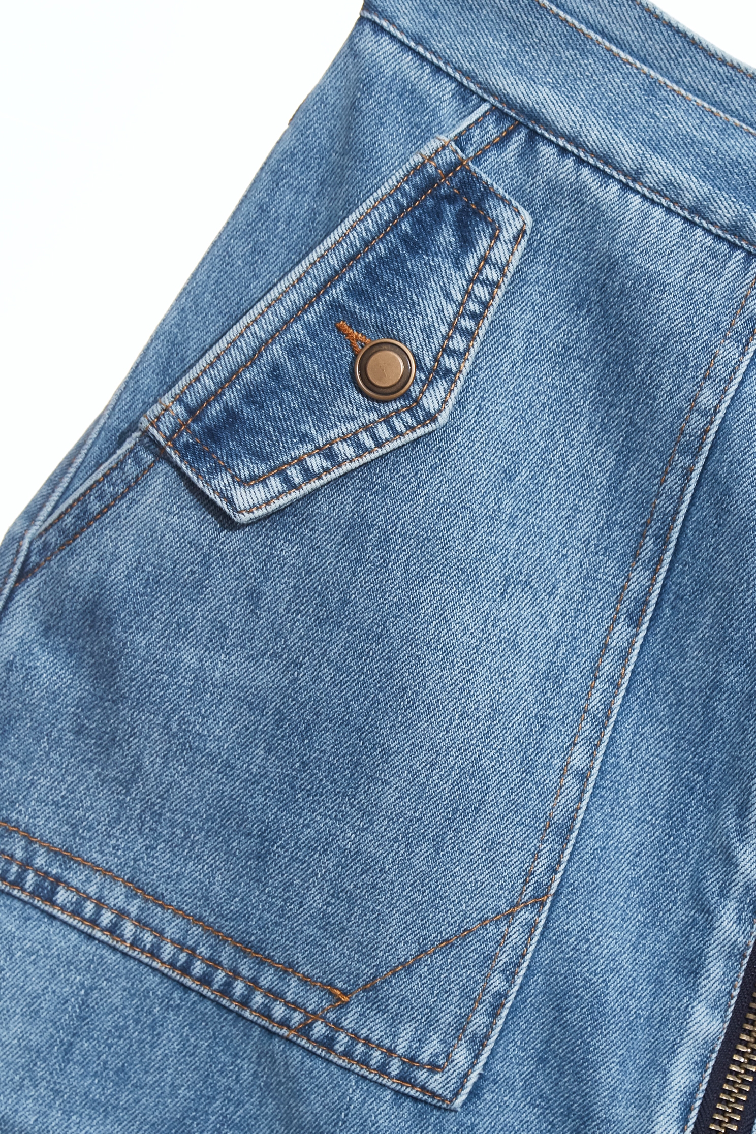 Asymmetric Denim SkirtAsymmetric Denim Skirt,Season (SS) Look,Denim,Denim skirts