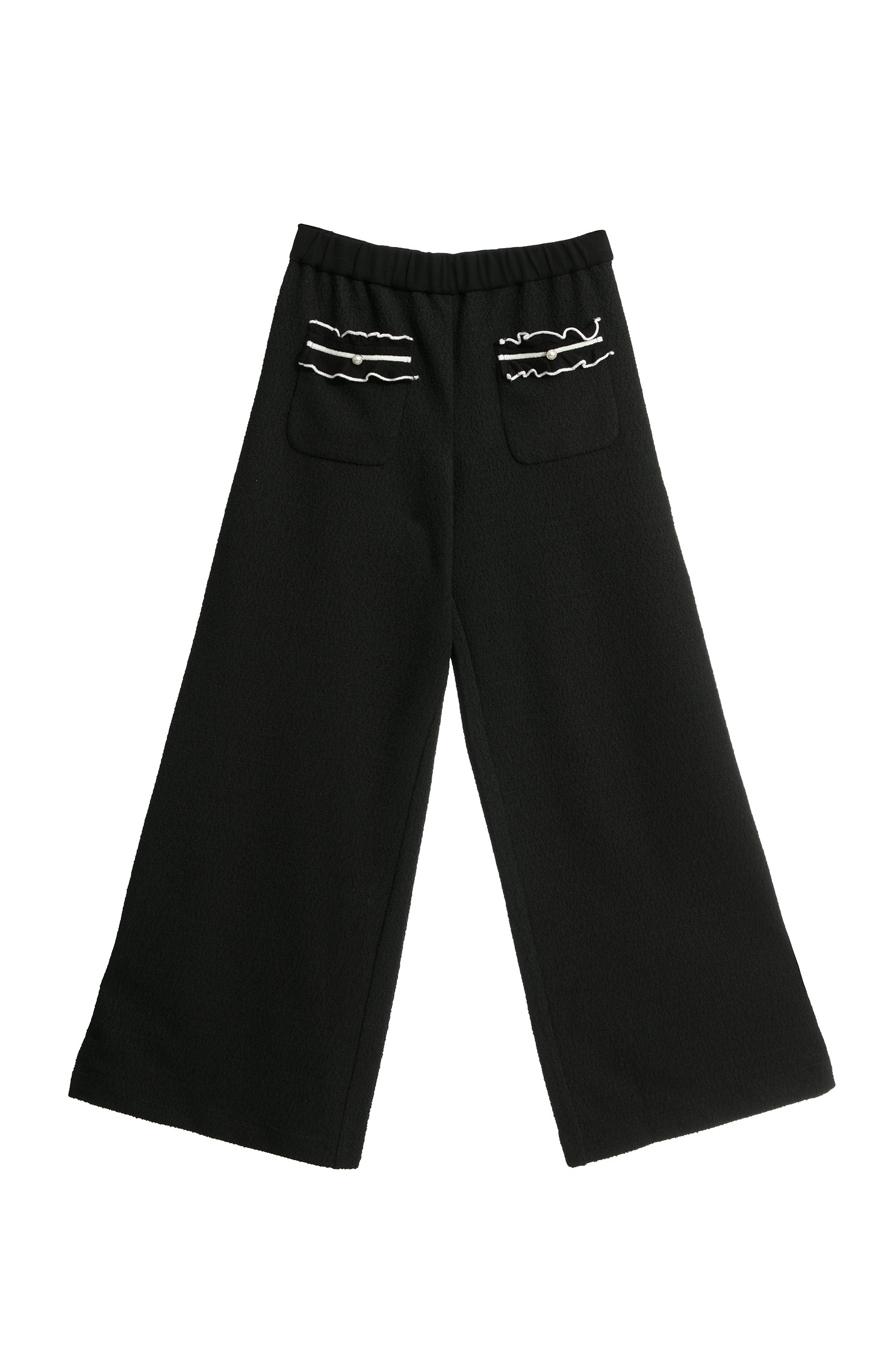 Elastic Waist Wide Leg PantsElastic Waist Wide Leg Pants,Culottes,Season (AW) Look,Culottes,Knitted,Pants