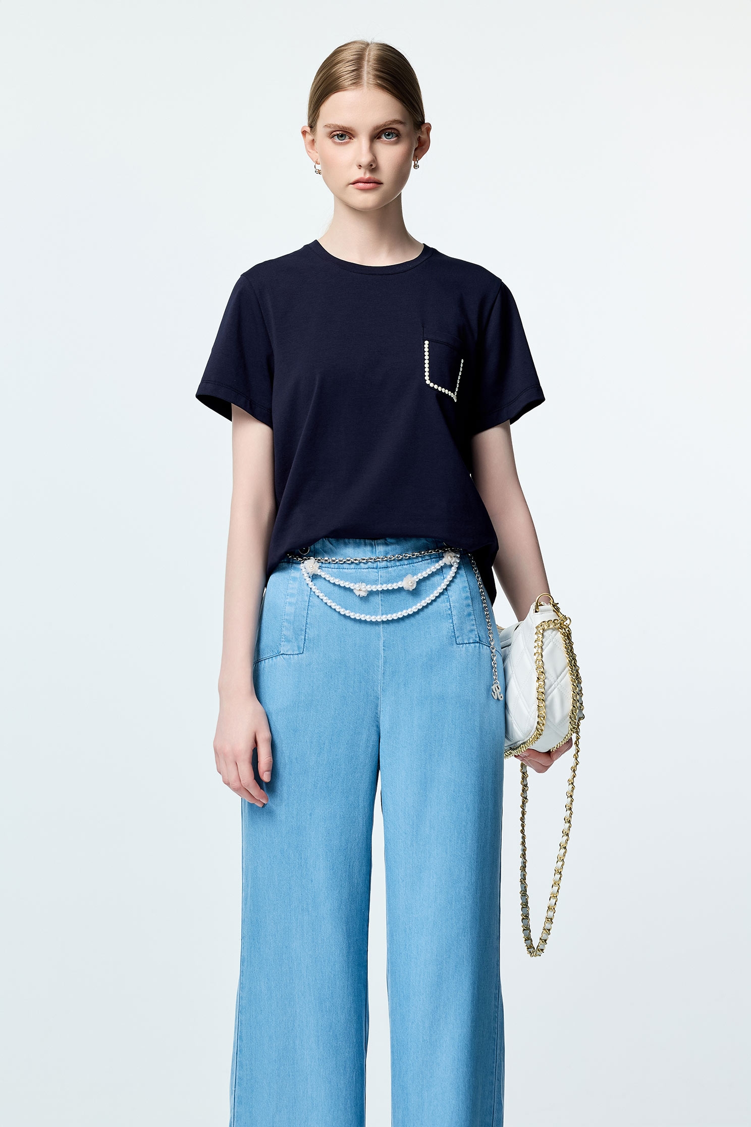 Soft Denim Wide Leg PantsSoft Denim Wide Leg Pants,Season (SS) Look,Jeans,pants,Urban Fashion