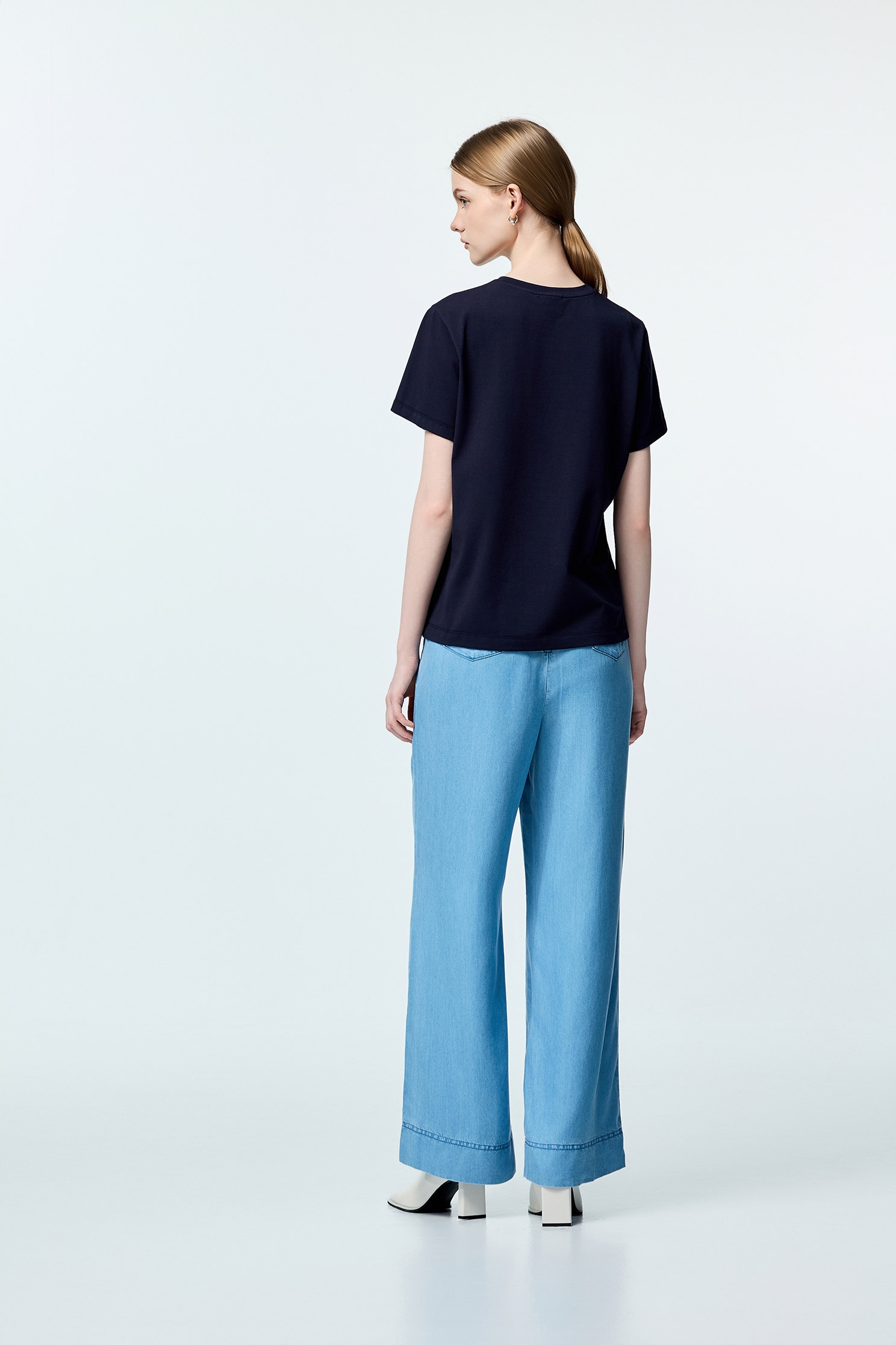 Soft Denim Wide Leg PantsSoft Denim Wide Leg Pants,Season (SS) Look,Jeans,pants,Urban Fashion