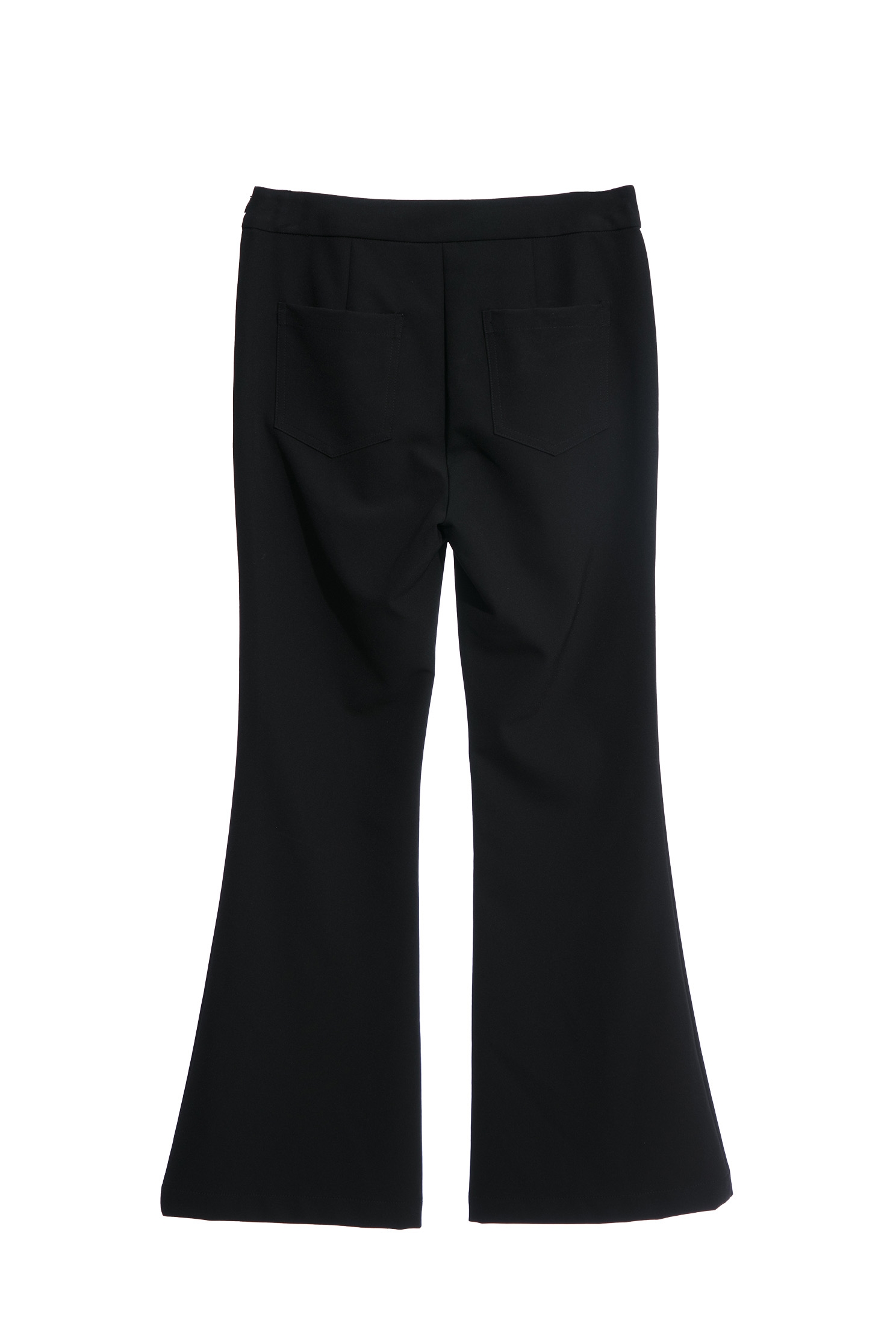 Boot Leg Pants With Button Applique DetailBoot Leg Pants With Button Applique Detail,Bell-bottoms,Season (SS) Look,Bell-bottoms