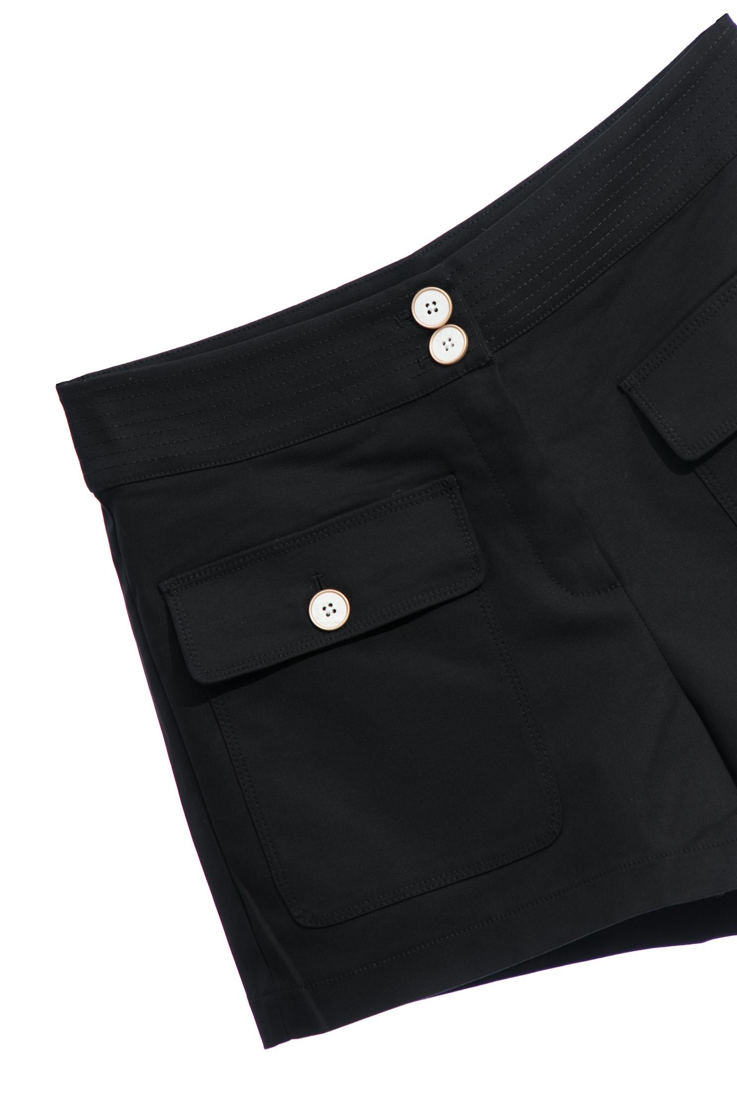 Mid Waist Patch Pocket ShortsMid Waist Patch Pocket Shorts,Shorts,Season (AW) Look