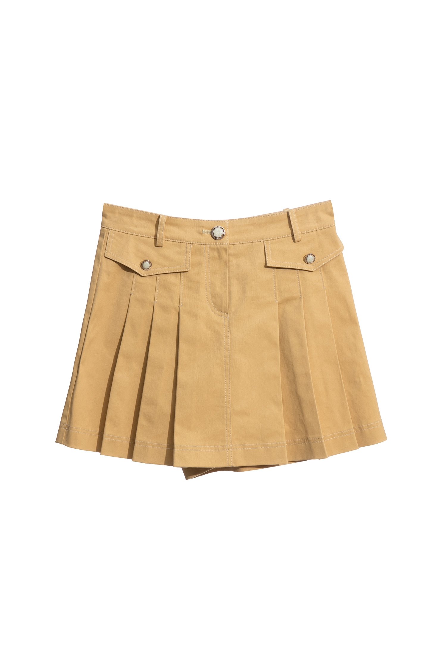 Mid Waist Front Pleats SkortsMid Waist Front Pleats Skorts,Shorts,Season (AW) Look,Skorts