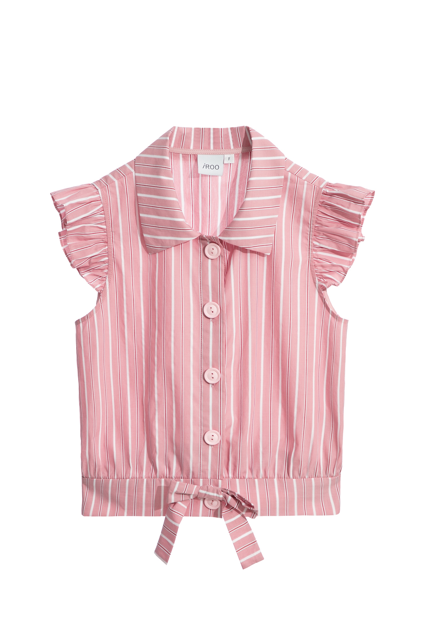 Stripe Print Classic Collar VestStripe Print Classic Collar Vest,sleeveless tops,Tops,Stripe,Season (AW) Look,sleeveless tops,bows