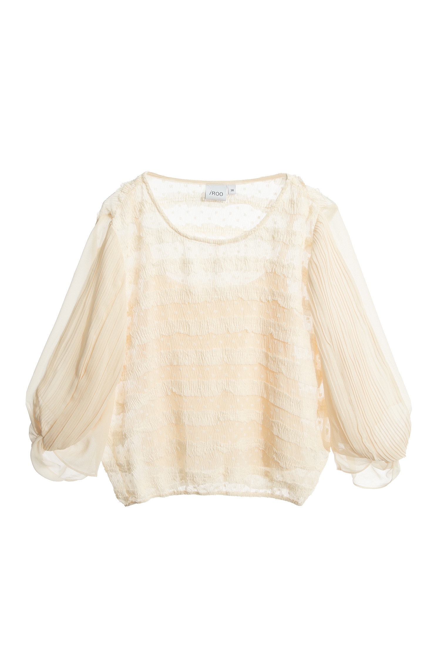 Pleated Ruffle Chiffon TopPleated Ruffle Chiffon Top,Tops,Under shirts,Season (AW) Look,Chiffon