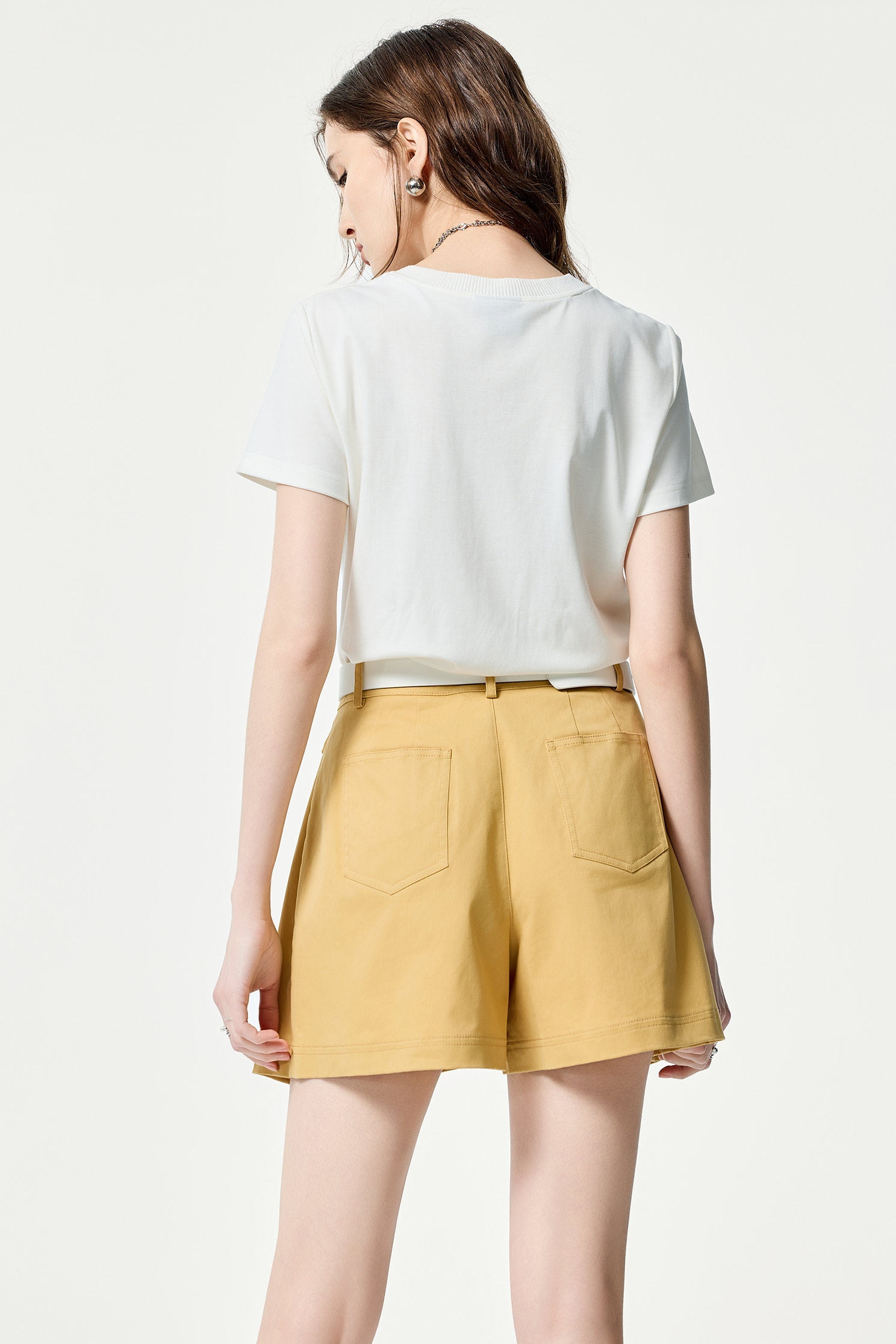 Front Slogan Short Sleeve TeeFront Slogan Short Sleeve Tee,T-shirts,Tops,Embroidered,Season (SS) Look,White tops
