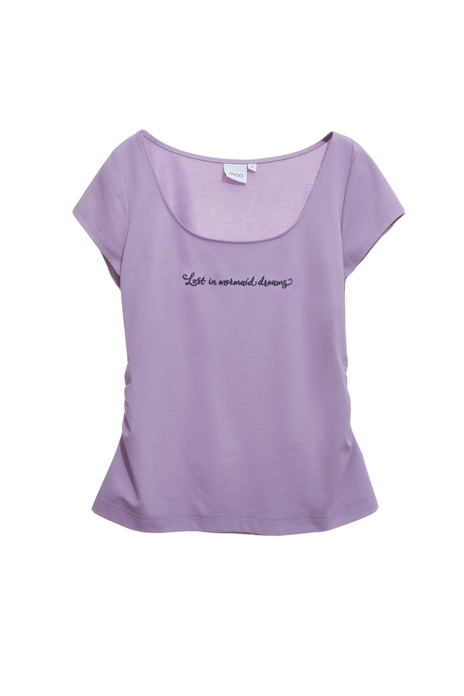 Short Sleeve Shirring Detail TeeShort Sleeve Shirring Detail Tee,Tops,Season (SS) Look,White tops