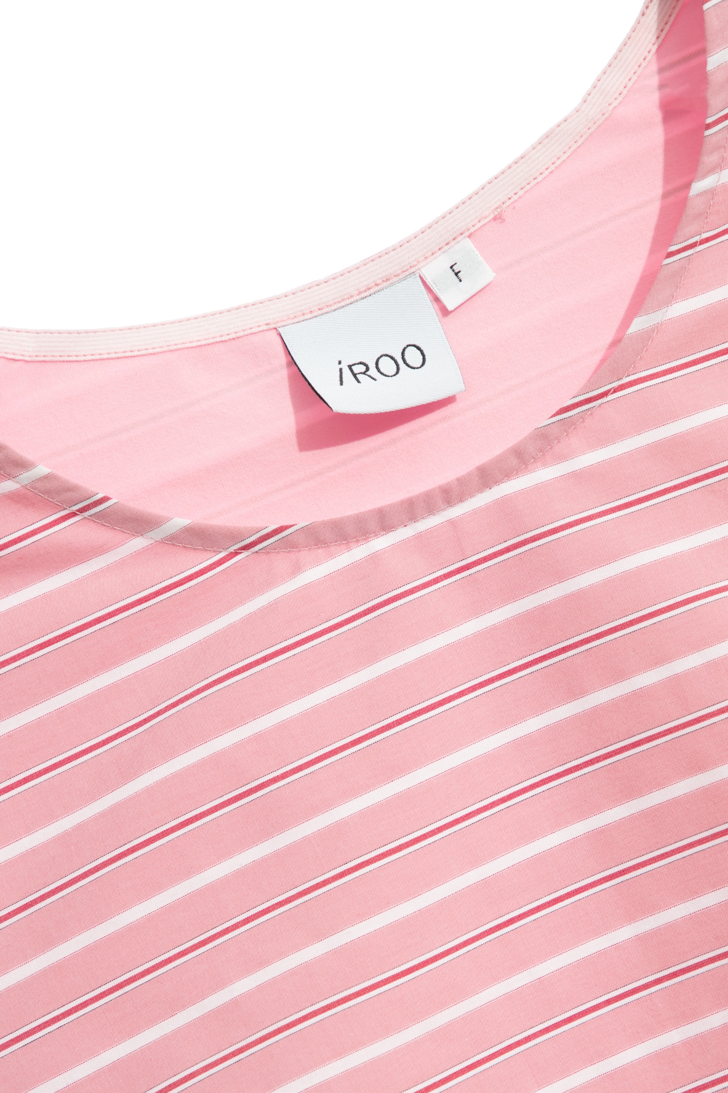 Stripe Print Short Sleeve Pink TopStripe Print Short Sleeve Pink Top,T-shirts,Tops,Stripe,Season (AW) Look